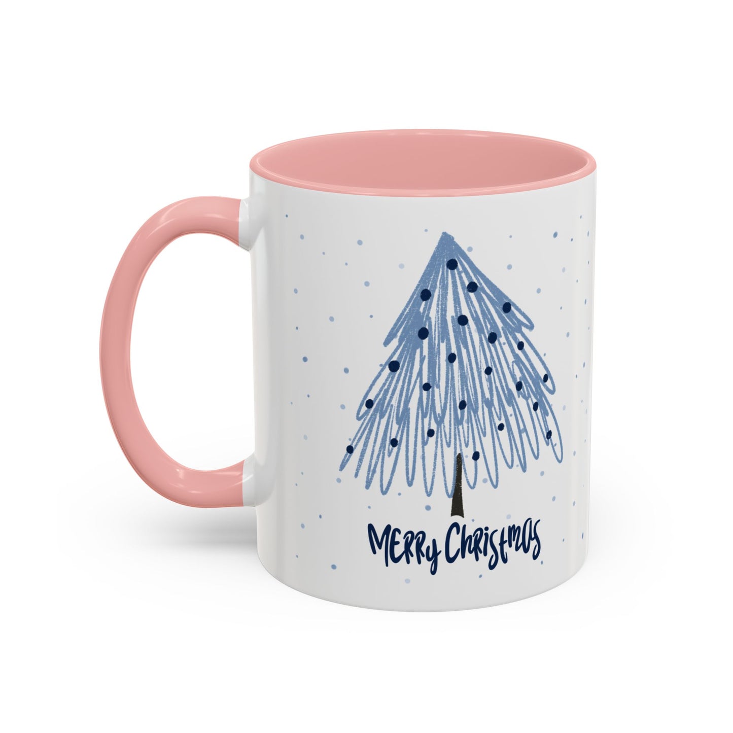 “Blue Christmas Tree” Accent Coffee Mug (11, 15oz)