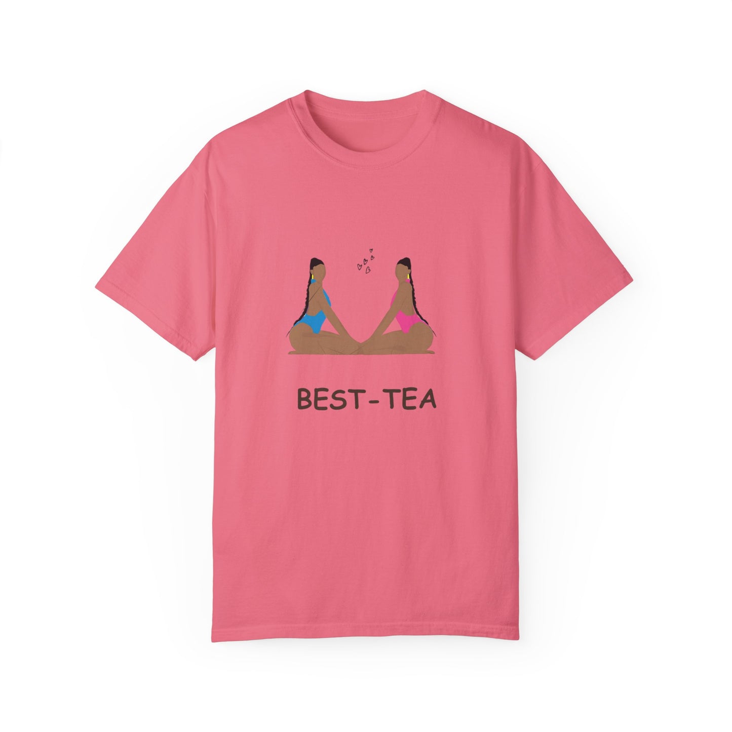 "Best Tea, besties" Unisex Garment-Dyed T-shirt