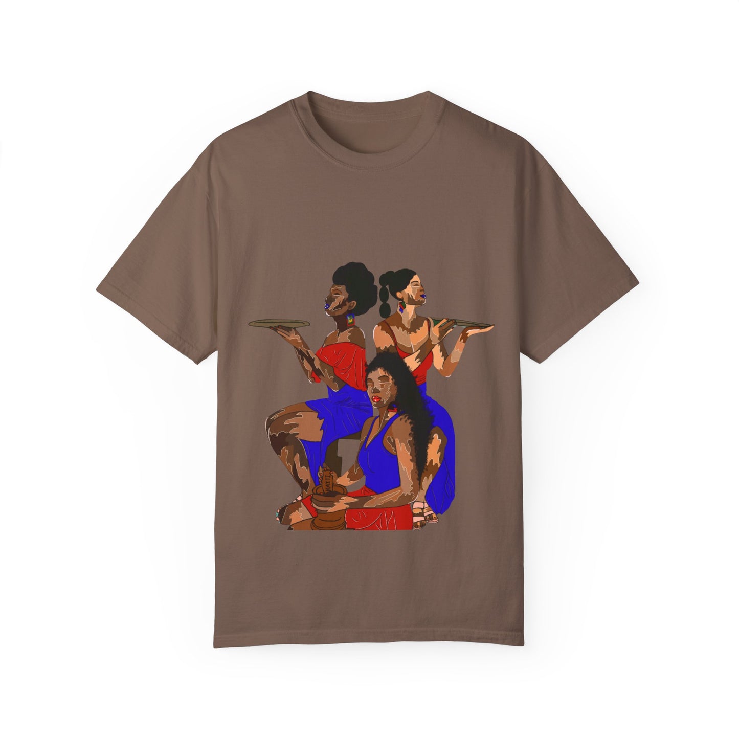 “Melanin, Haitian pride” Unisex Garment-Dyed T-shirt