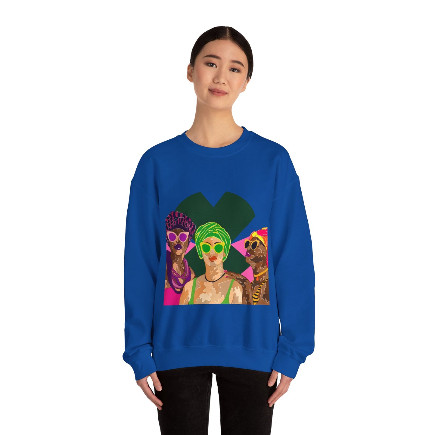 “Black Caribbean women”Unisex Heavy Blend™ Crewneck Sweatshirt