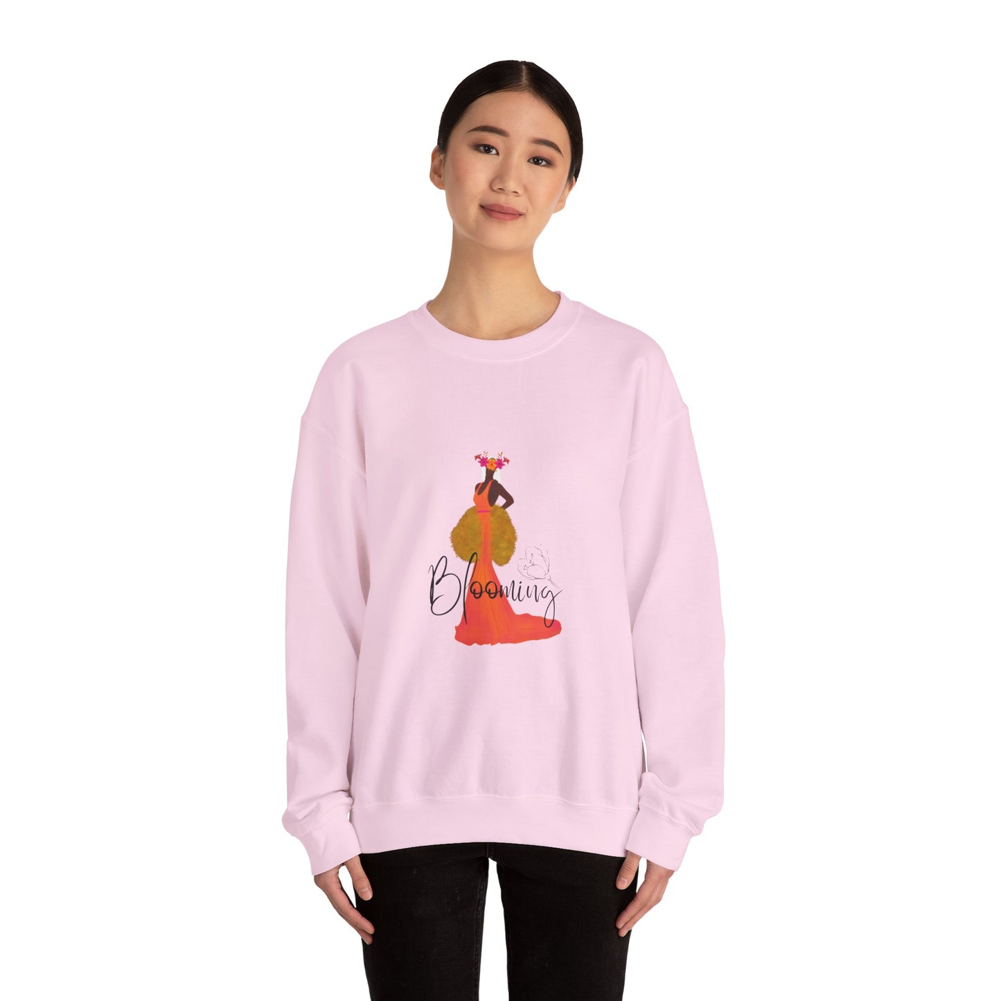 "Blooming woman" Unisex Heavy Blend™ Crewneck Sweatshirt