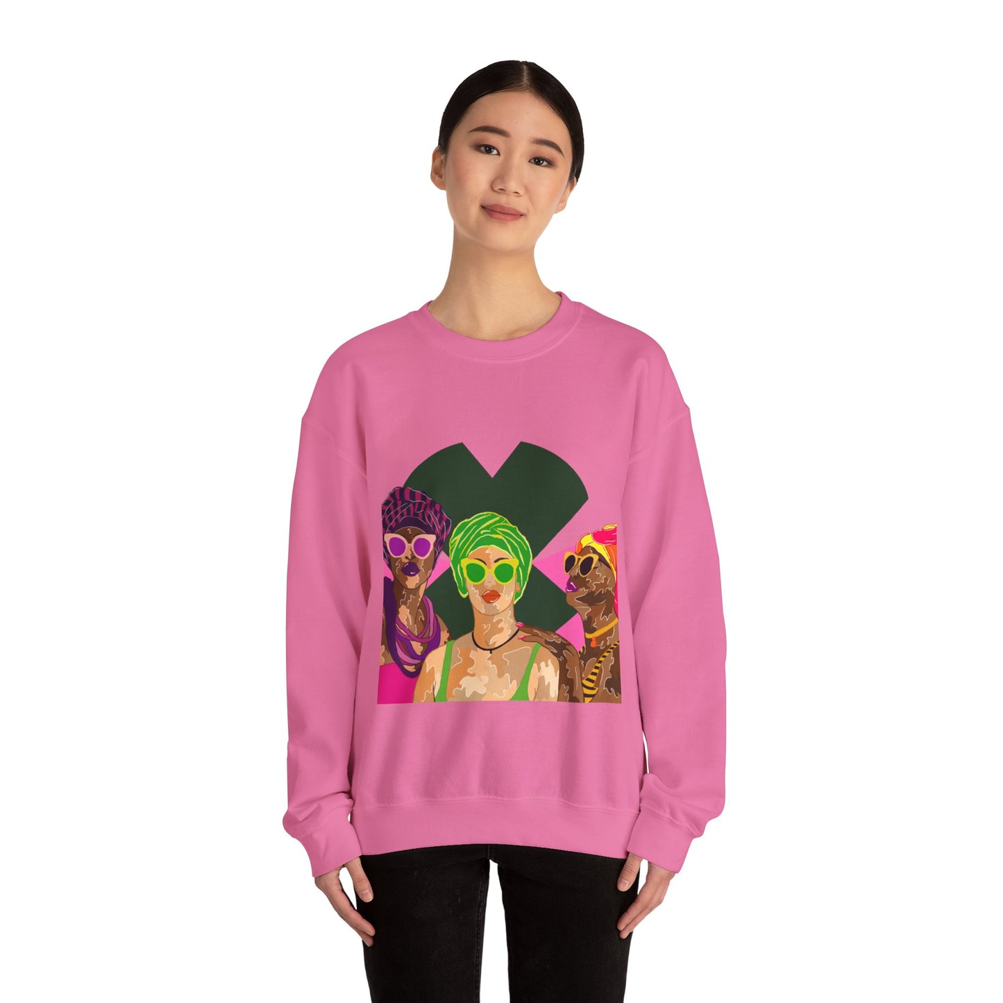 “Black Caribbean women”Unisex Heavy Blend™ Crewneck Sweatshirt