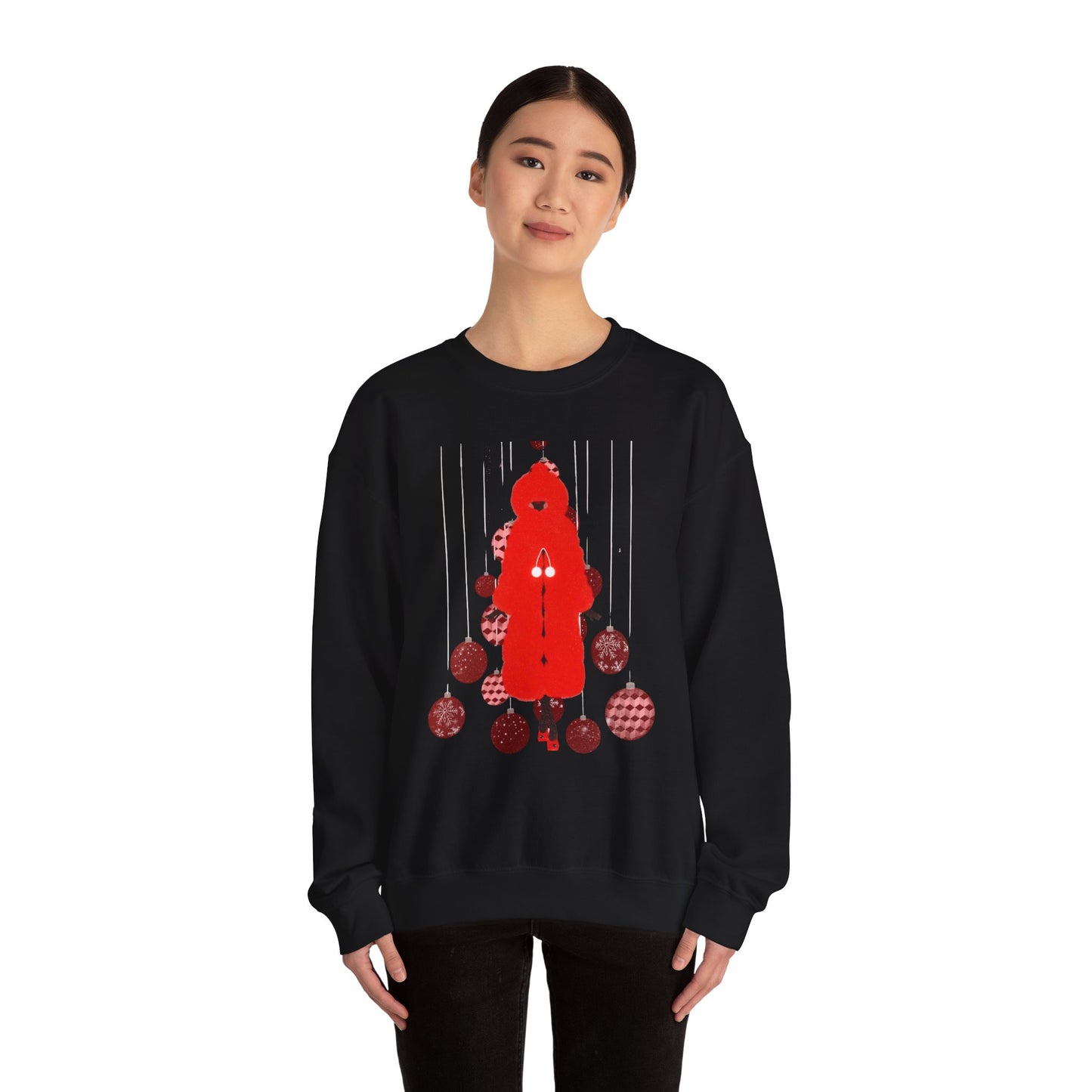 "Petit chaperon rouge, Christmas outfit" Unisex Heavy Blend™ Crewneck Sweatshirt