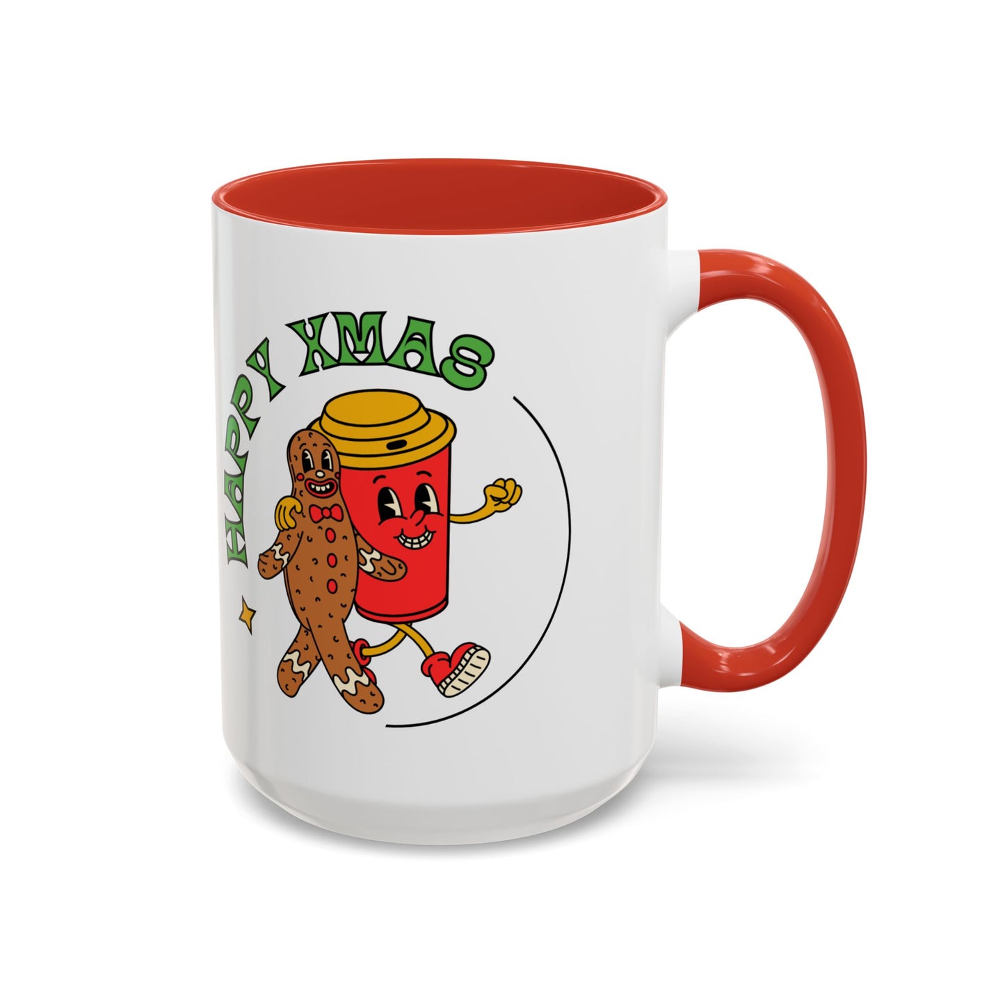 “Happy Xmas”Accent Coffee Mug (11, 15oz)