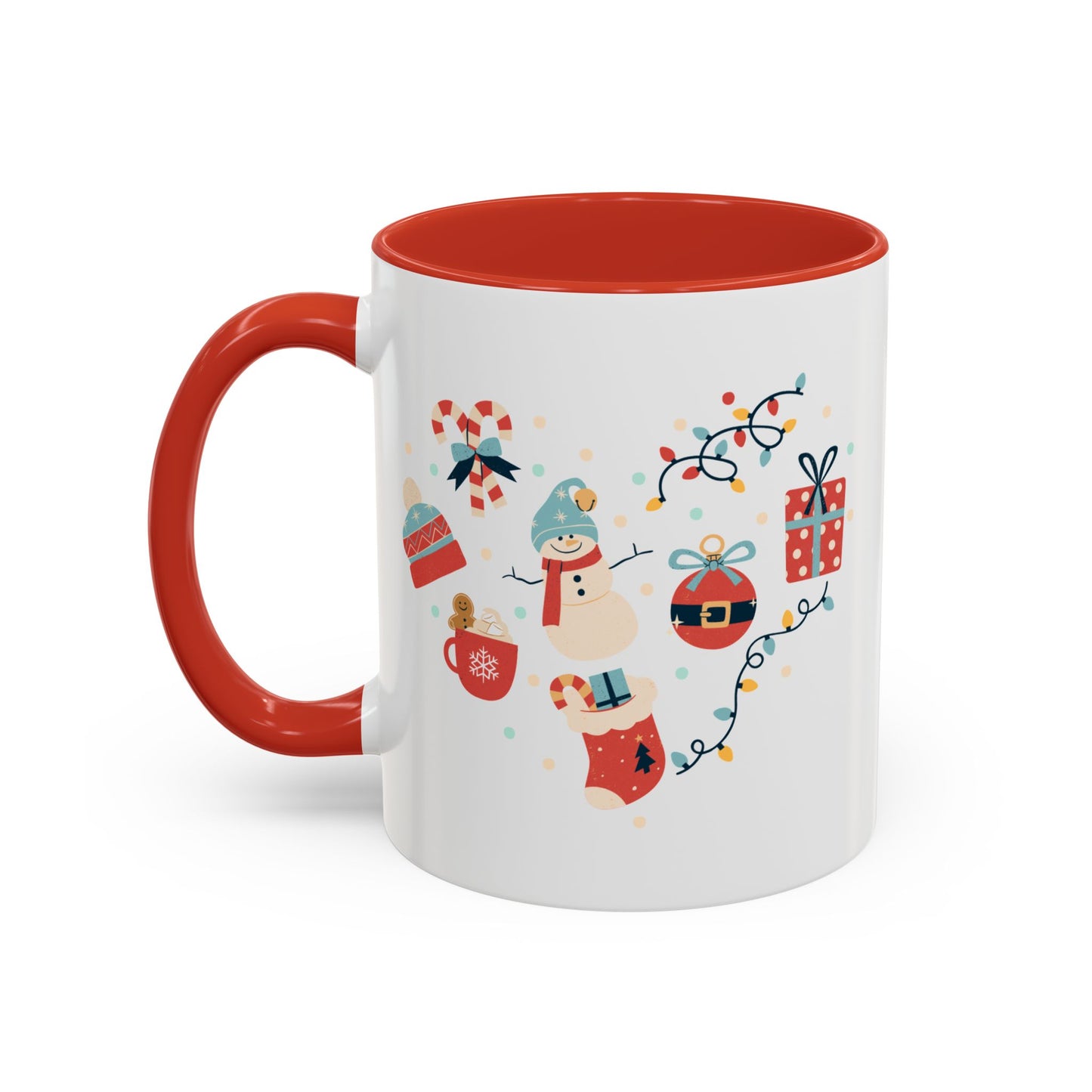 “Santa Claus,Jingle Bells, gift motifs “Accent Coffee Mug (11, 15oz)