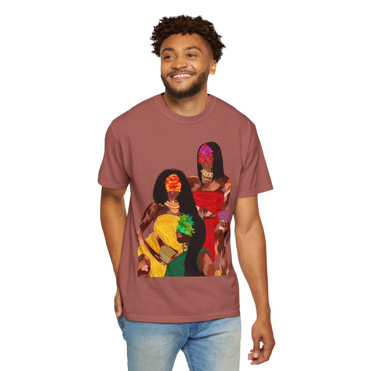 “Blossom melanin” Unisex Garment-Dyed T-shirt