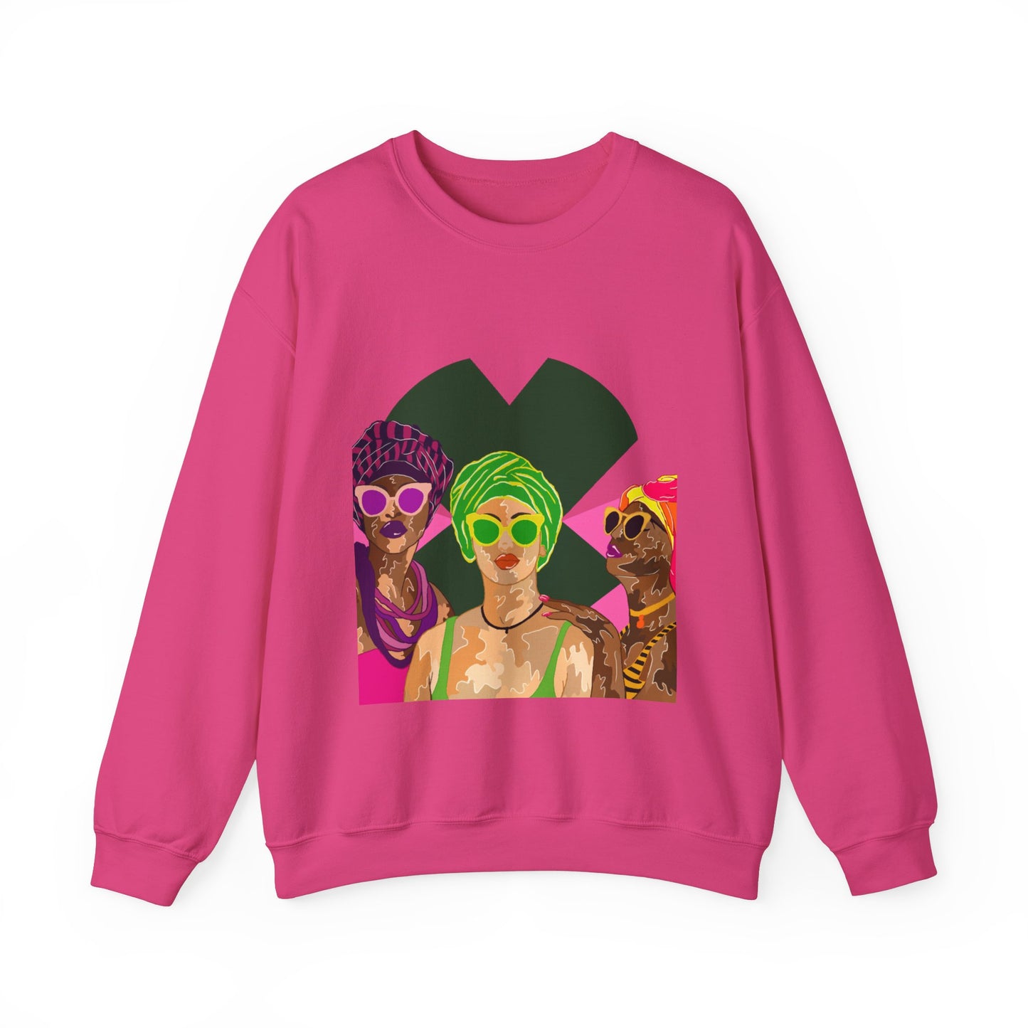 “Black Caribbean women”Unisex Heavy Blend™ Crewneck Sweatshirt