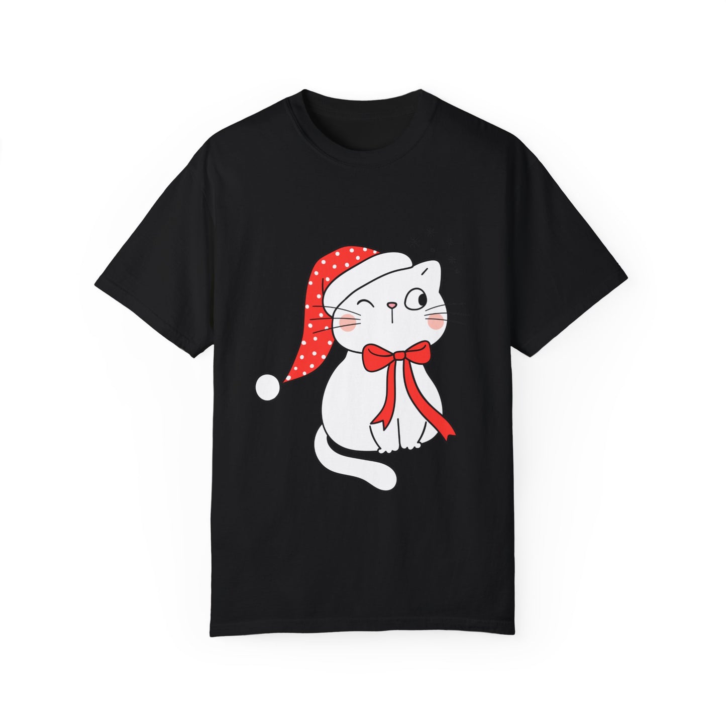 "Meowy Christmas" Unisex Garment-Dyed T-shirt