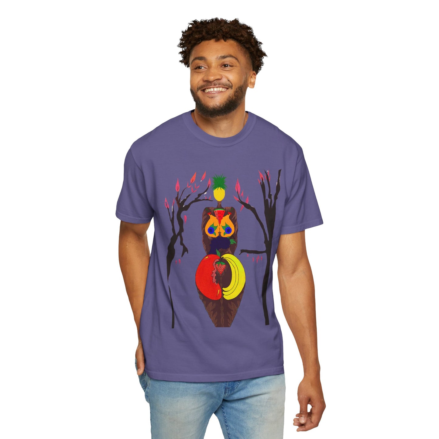 "Melanin Fruity Body" Unisex Garment-Dyed T-shirt