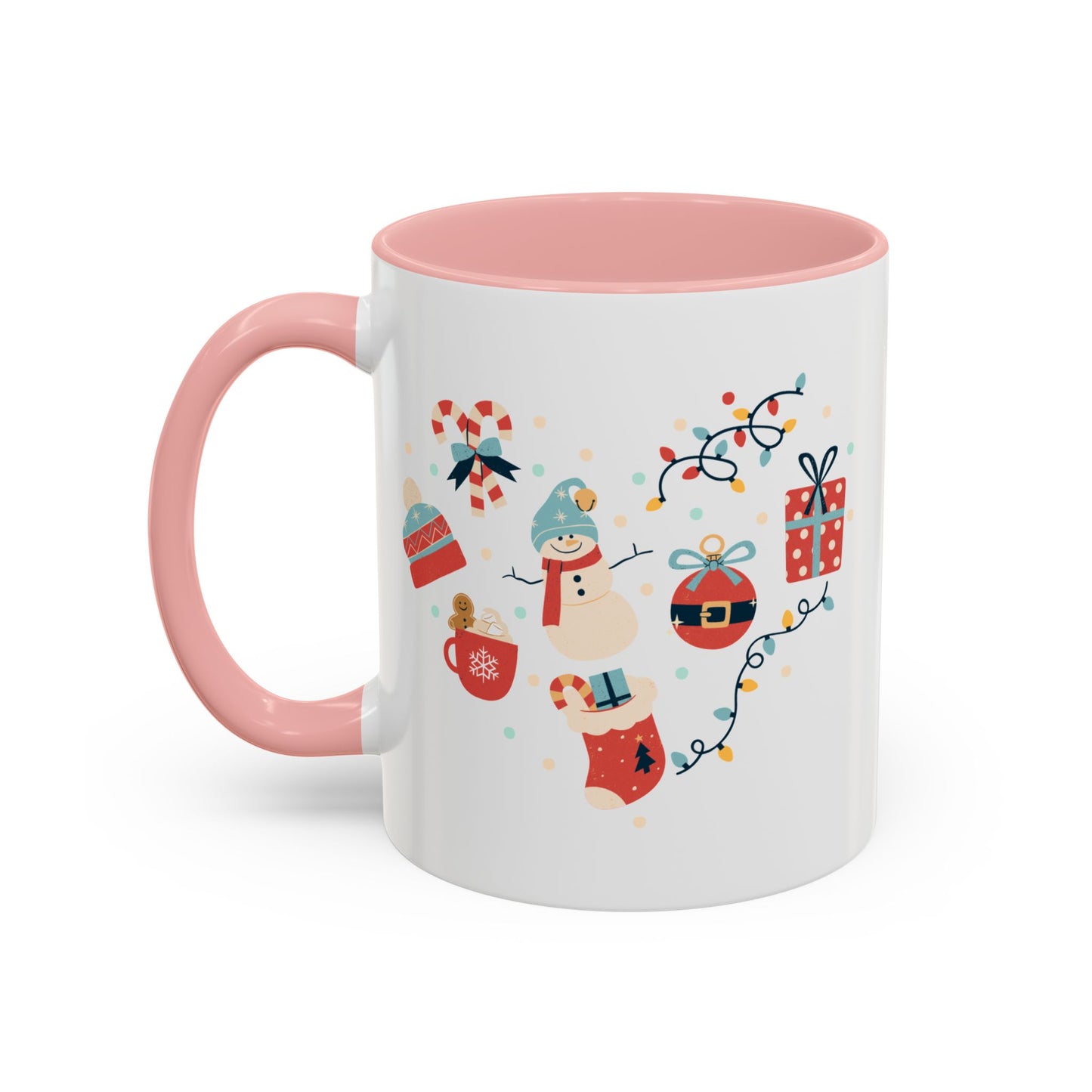 “Santa Claus,Jingle Bells, gift motifs “Accent Coffee Mug (11, 15oz)