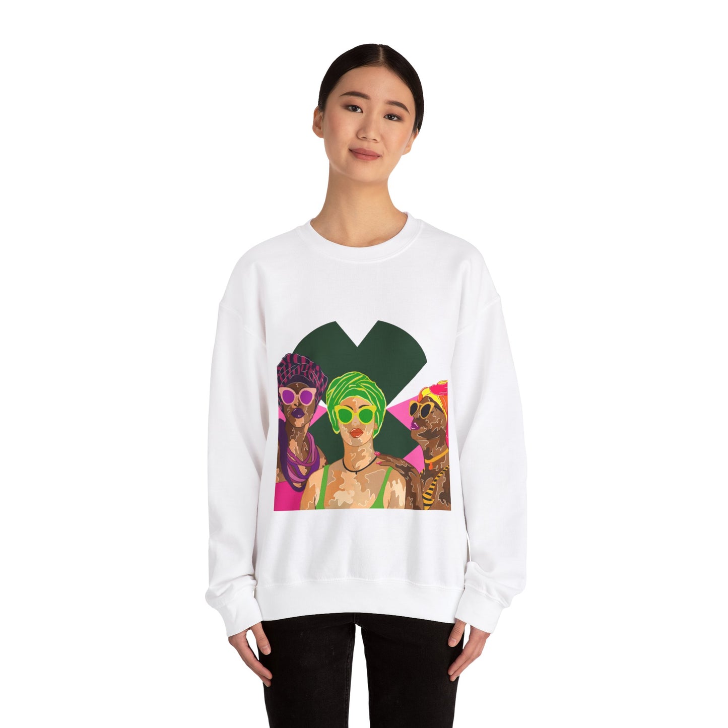 “Black Caribbean women”Unisex Heavy Blend™ Crewneck Sweatshirt