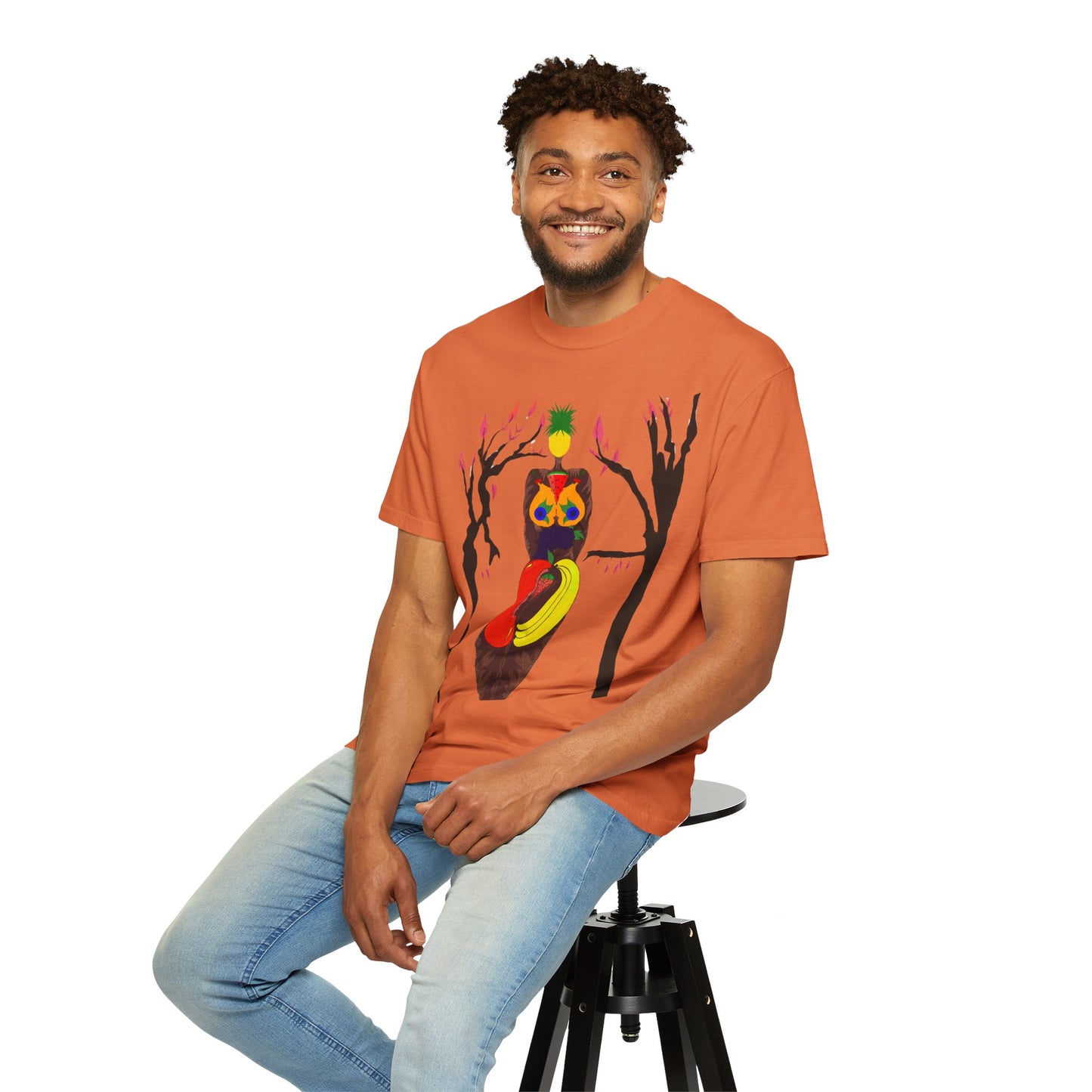 "Melanin Fruity Body" Unisex Garment-Dyed T-shirt