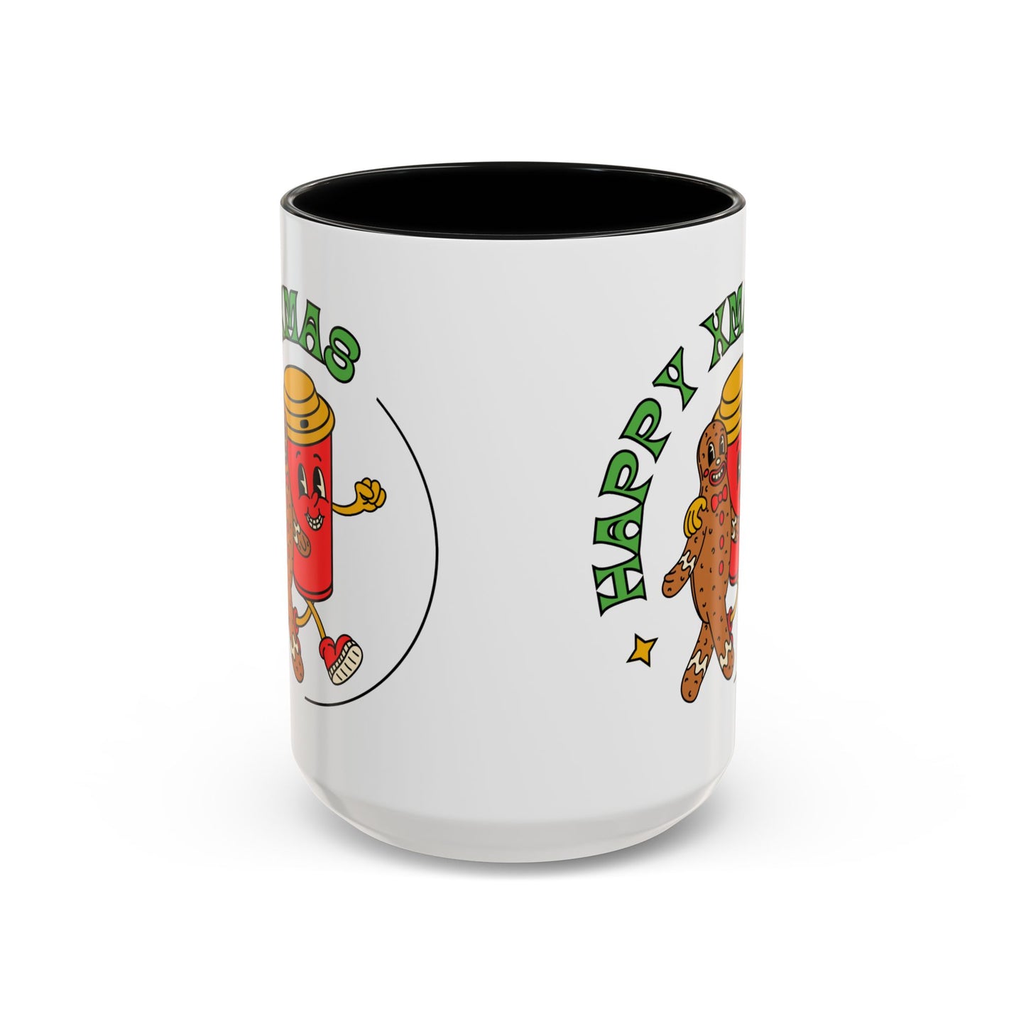 “Happy Xmas”Accent Coffee Mug (11, 15oz)