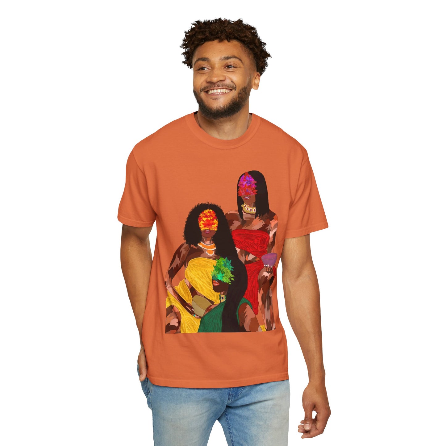 “Blossom melanin” Unisex Garment-Dyed T-shirt