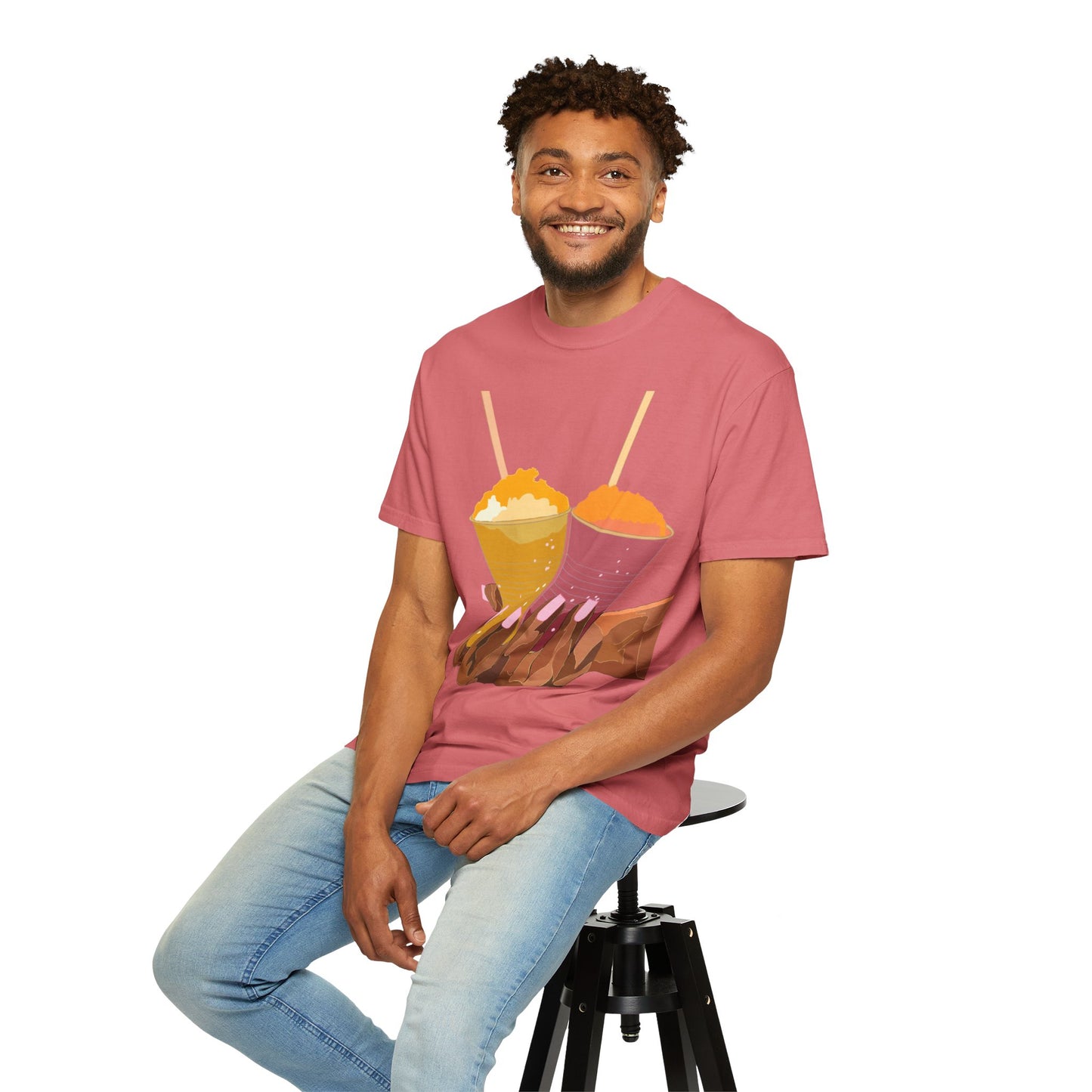 " Tropical Melanin" Unisex Garment-Dyed T-shirt