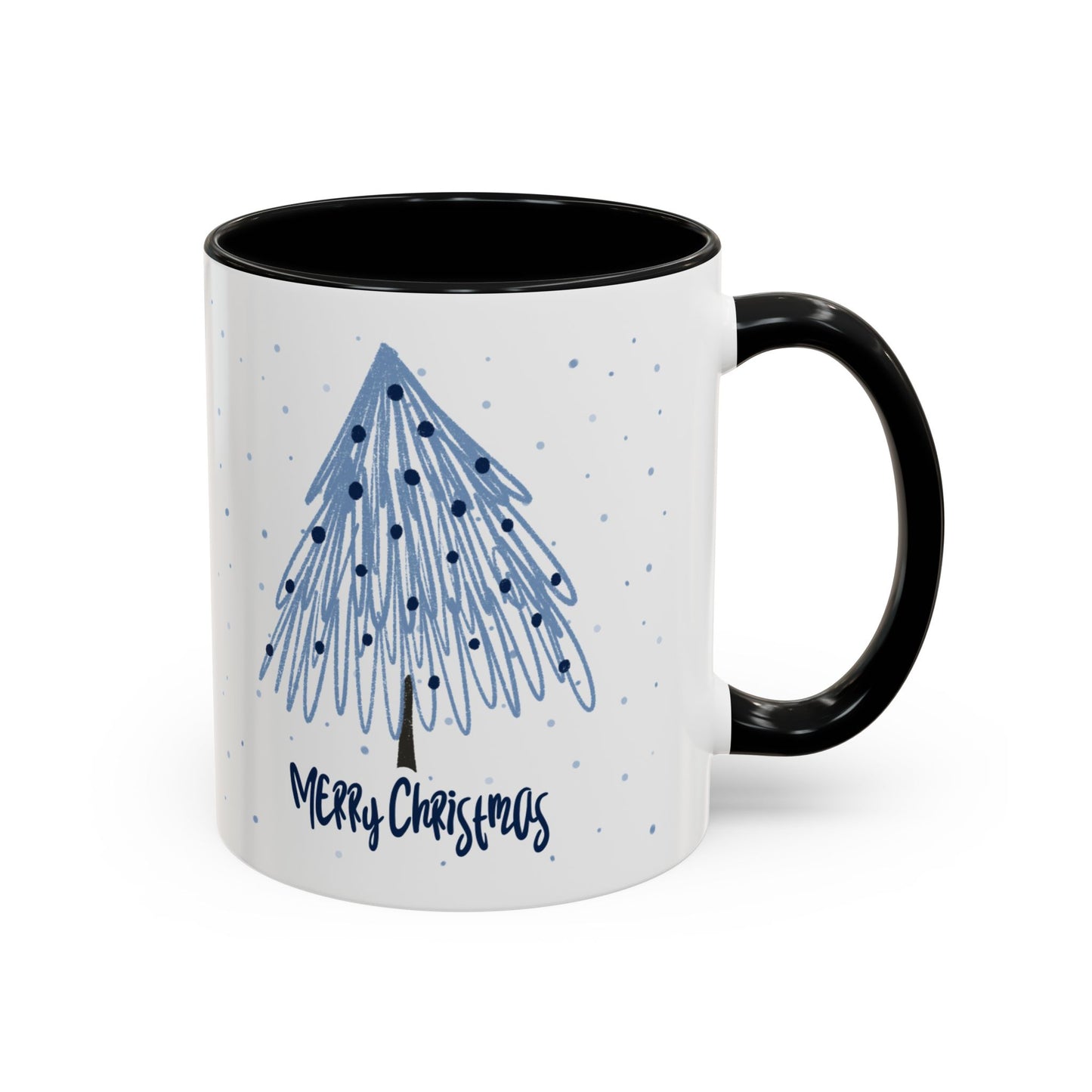 “Blue Christmas Tree” Accent Coffee Mug (11, 15oz)