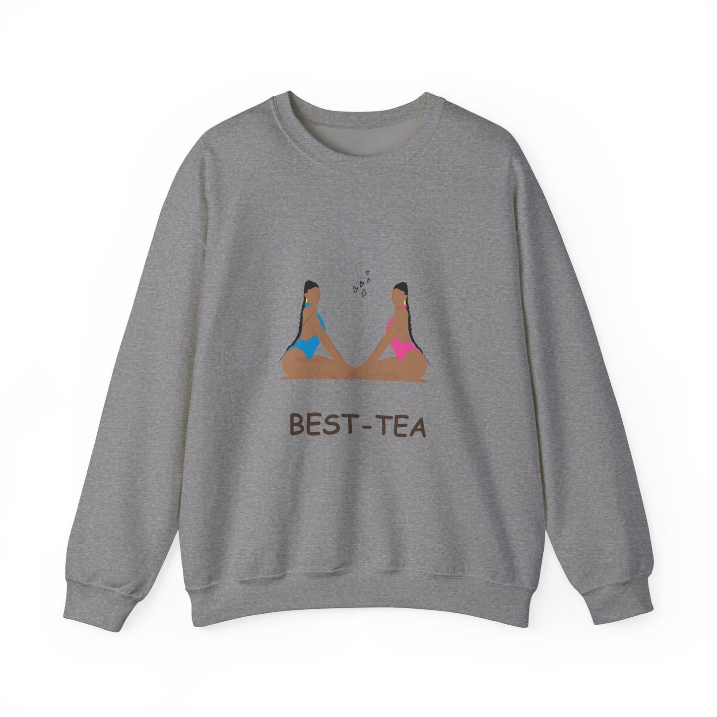 "Best Tea, besties" Unisex Heavy Blend™ Crewneck Sweatshirt