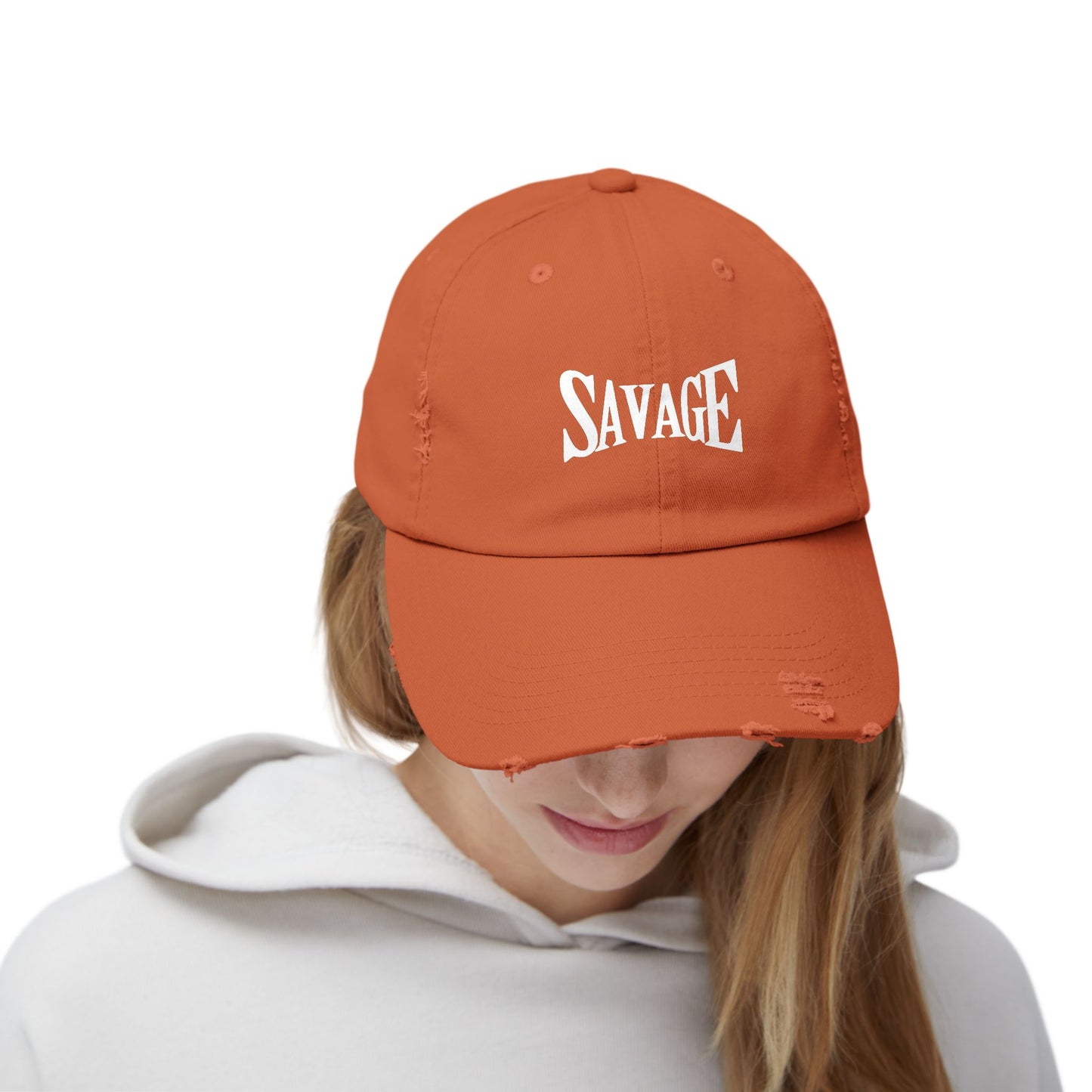 “Savage”Unisex Distressed Cap