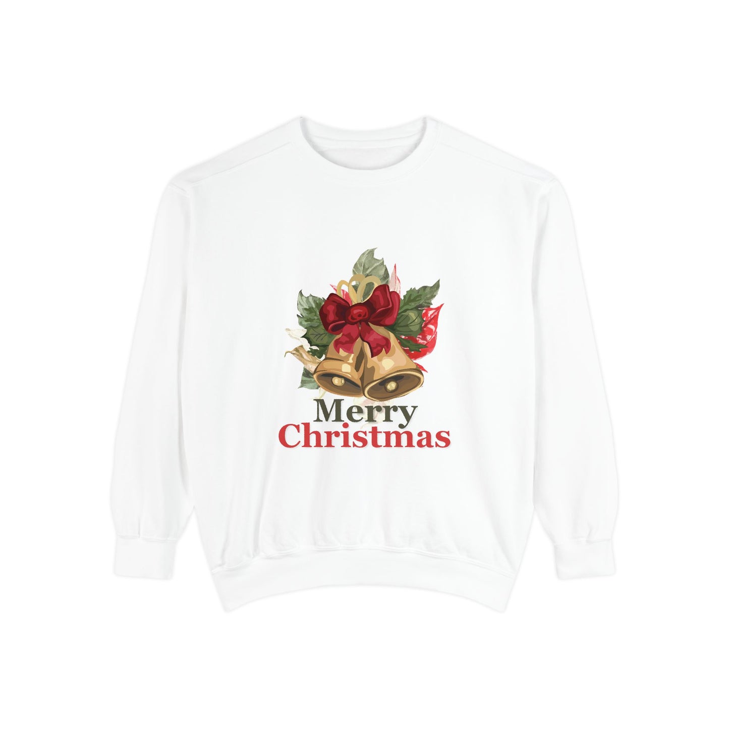 “Christmas Jingle Bells”Unisex Garment-Dyed Sweatshirt