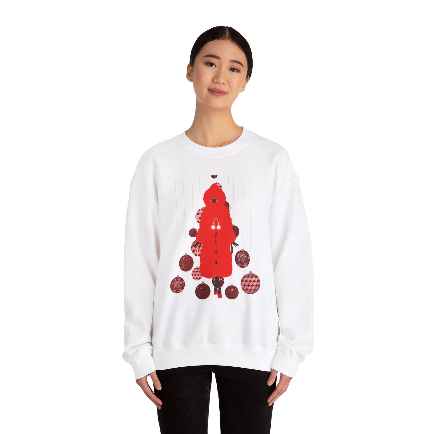 "Petit chaperon rouge, Christmas outfit" Unisex Heavy Blend™ Crewneck Sweatshirt