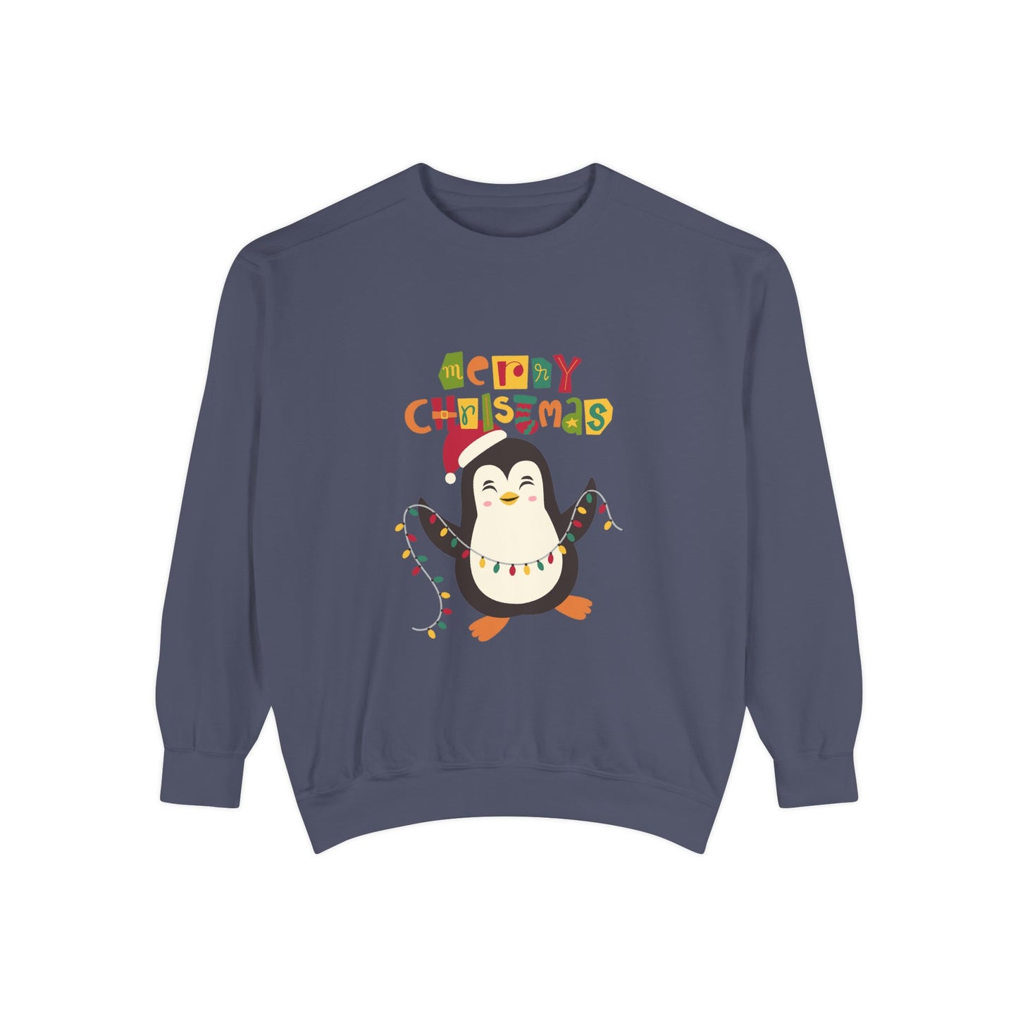 "Pingouin jingle belss"Unisex Garment-Dyed Sweatshirt