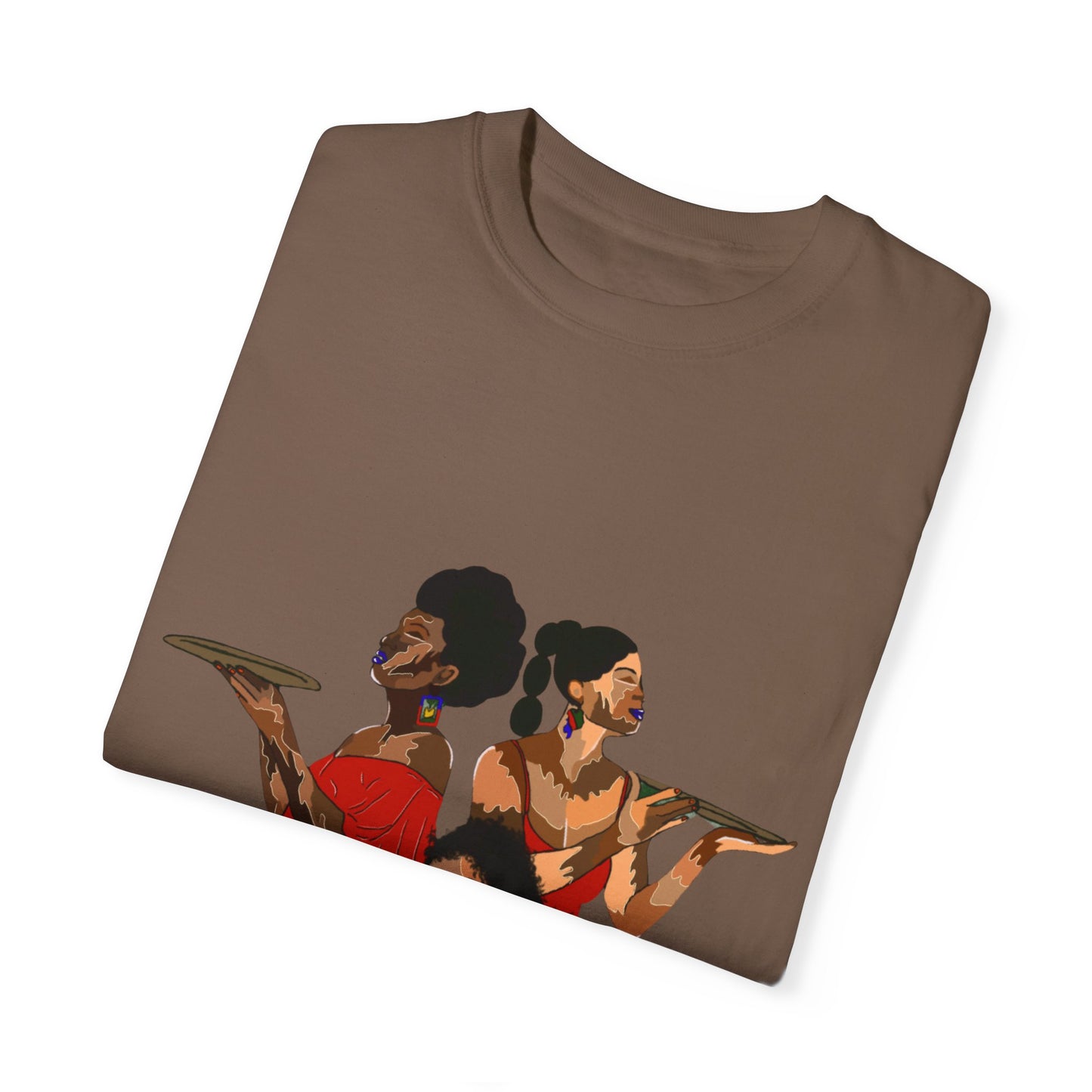 “Melanin, Haitian pride” Unisex Garment-Dyed T-shirt