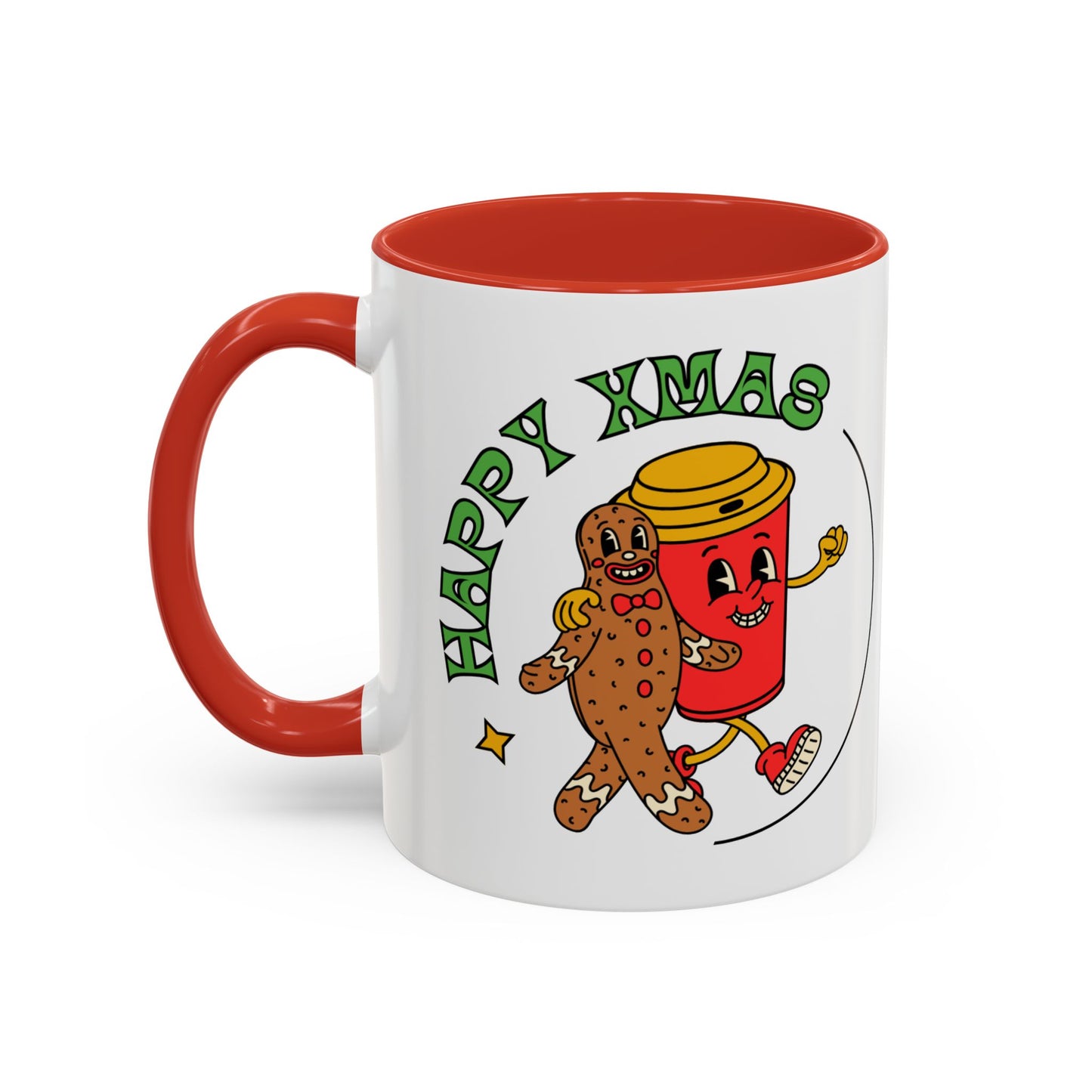 “Happy Xmas”Accent Coffee Mug (11, 15oz)