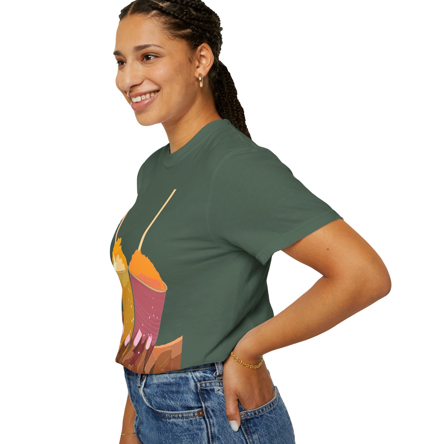 " Tropical Melanin" Unisex Garment-Dyed T-shirt