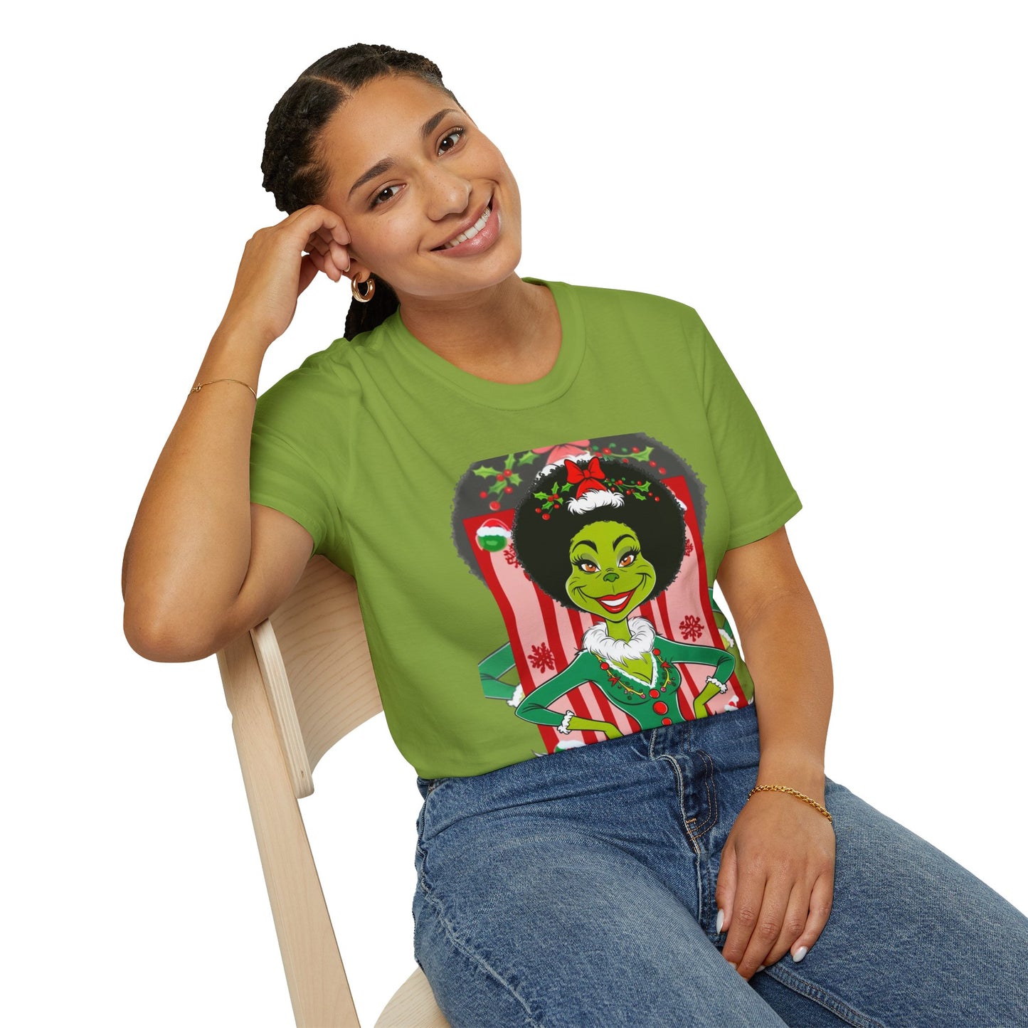 "Chocolate Grinch" Unisex Softstyle T-Shirt