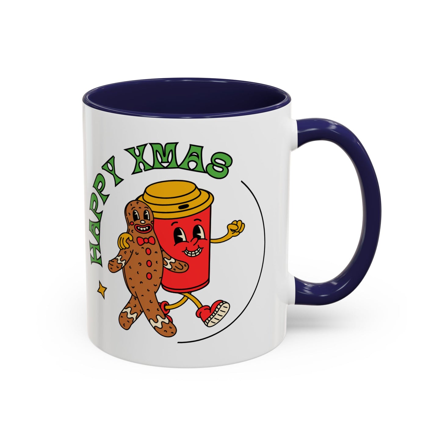 “Happy Xmas”Accent Coffee Mug (11, 15oz)