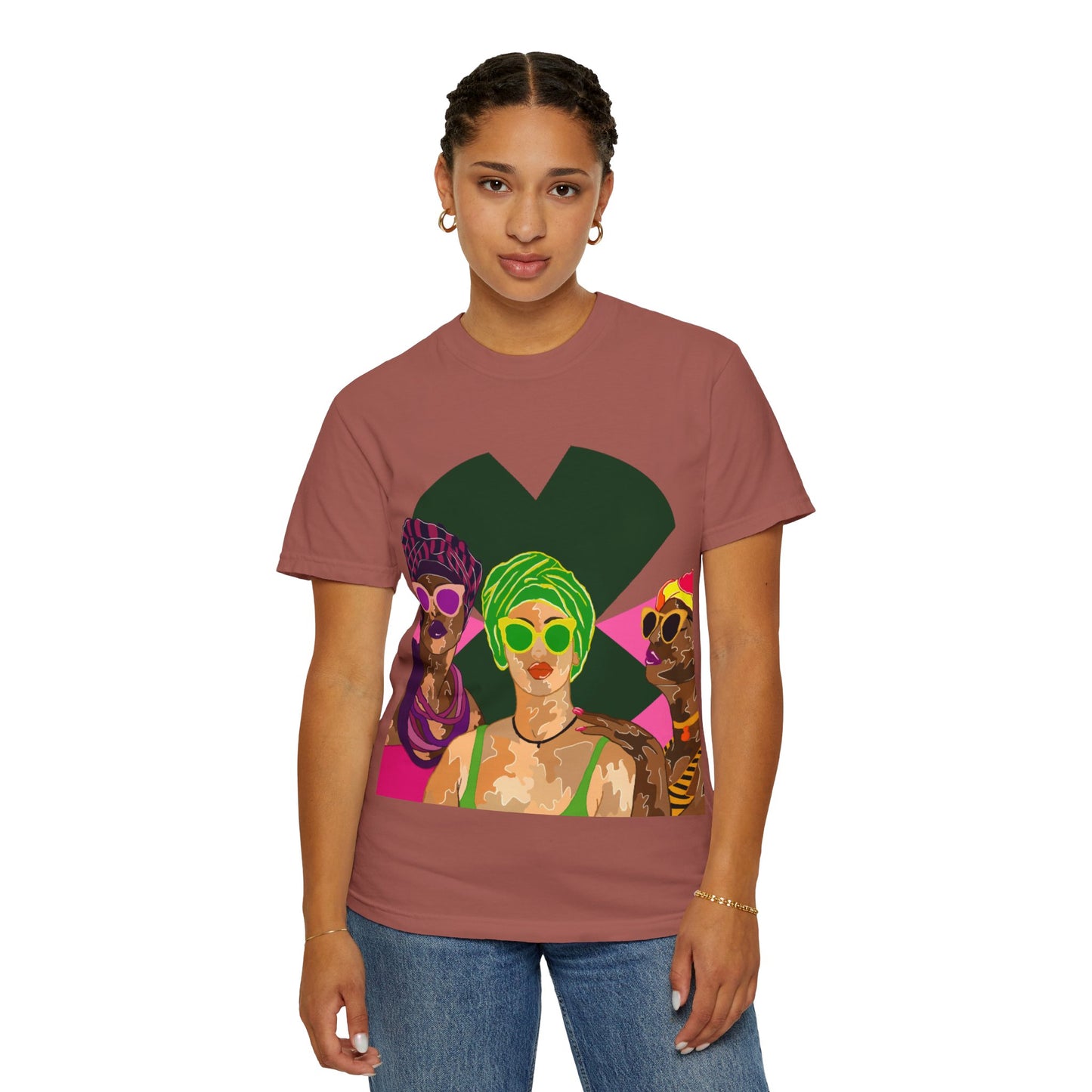 “Melaninpoppin” Unisex Garment-Dyed T-shirt