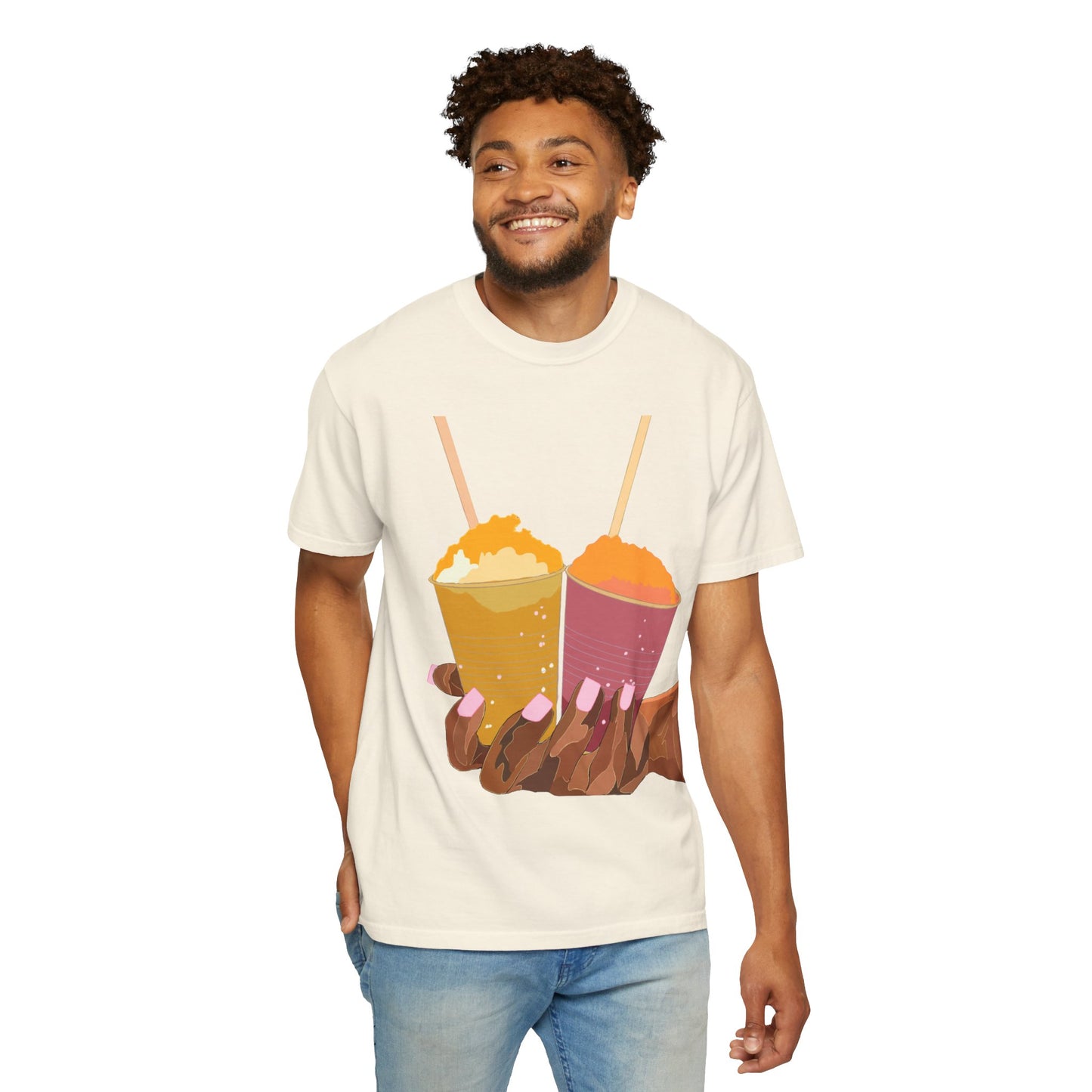 " Tropical Melanin" Unisex Garment-Dyed T-shirt