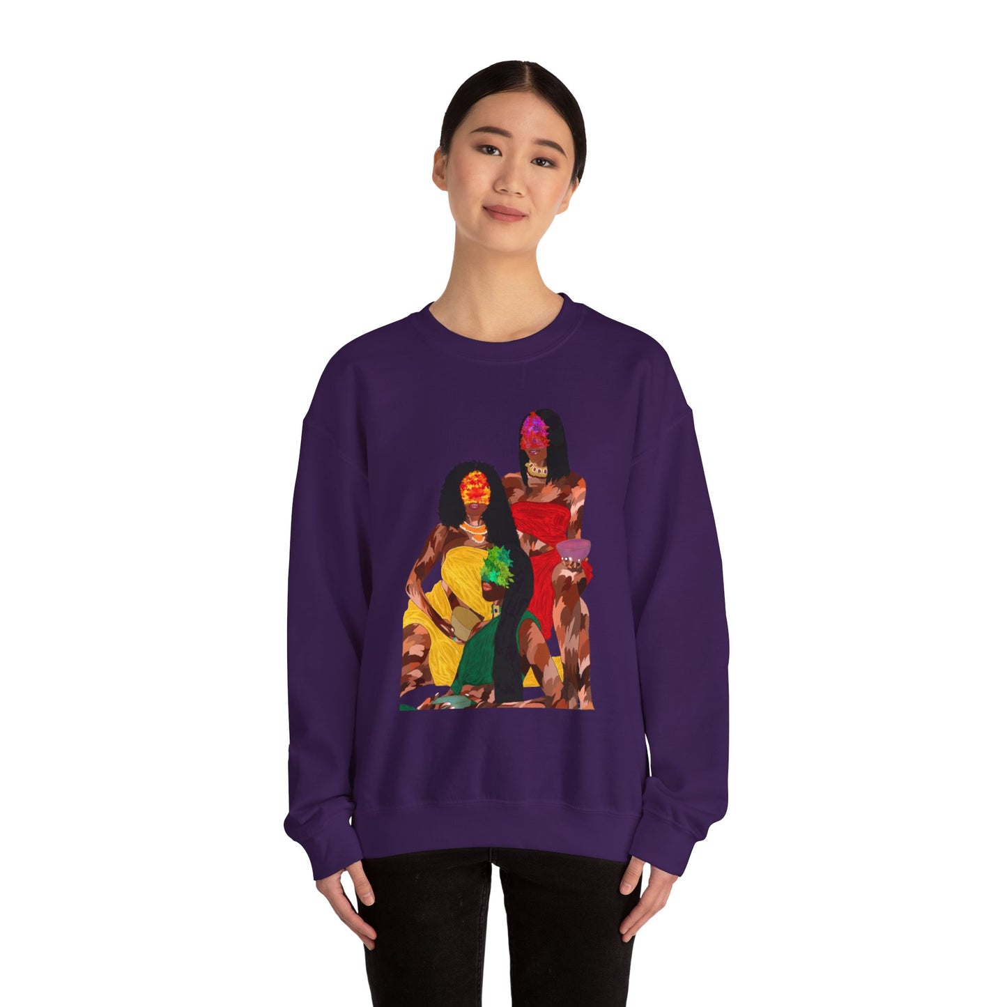 “Melanin Women”Unisex Heavy Blend™ Crewneck Sweatshirt