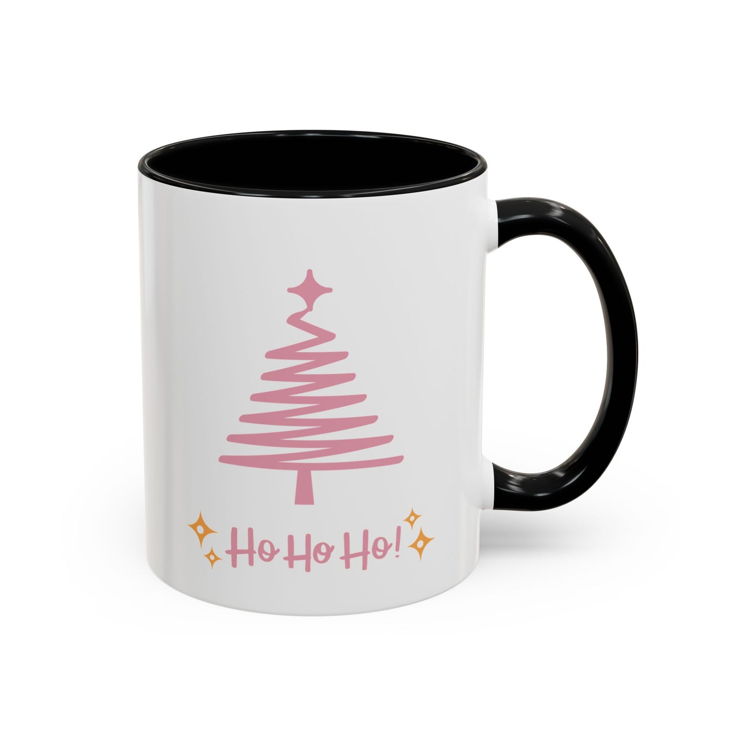 “Pink Christmas tree” Accent Coffee Mug (11, 15oz)