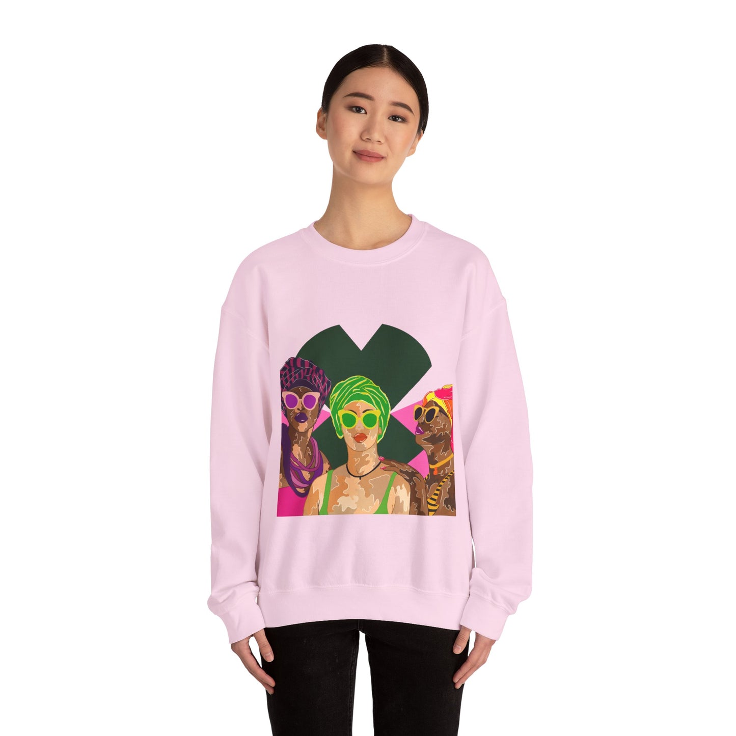 “Black Caribbean women”Unisex Heavy Blend™ Crewneck Sweatshirt