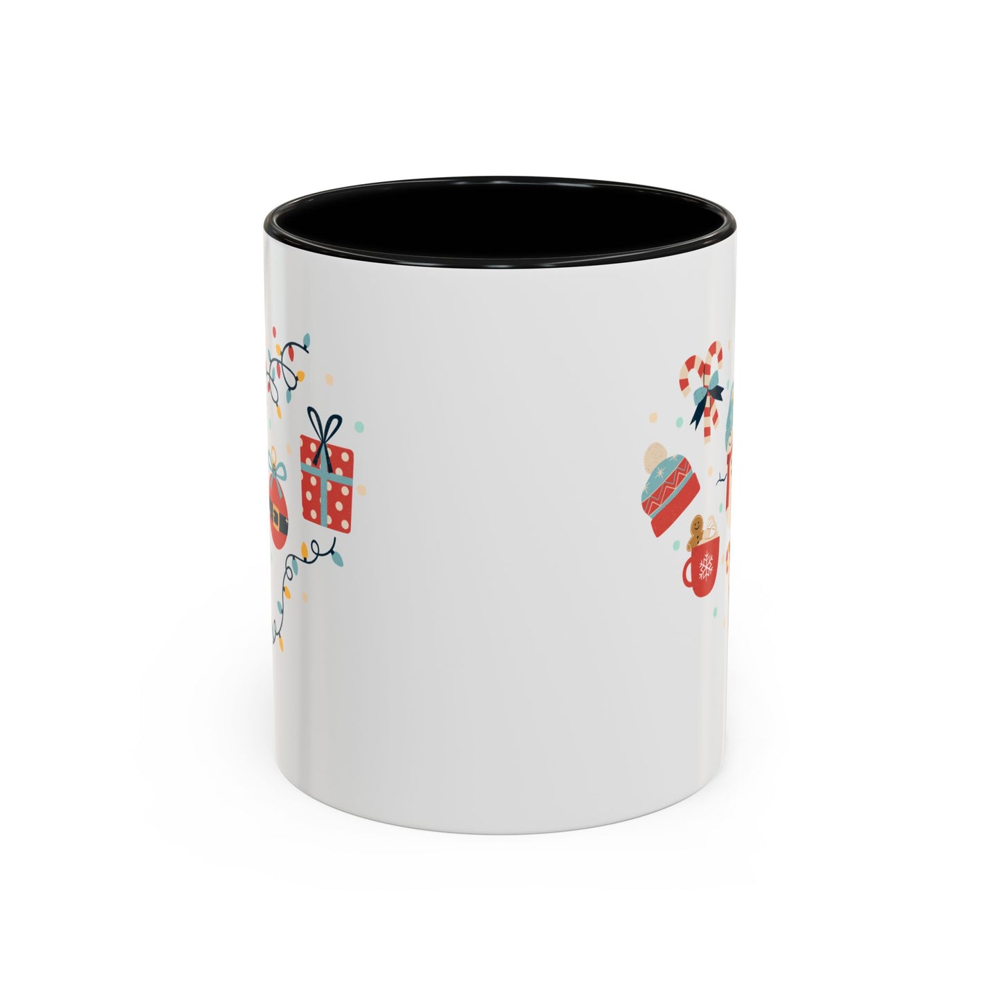 “Santa Claus,Jingle Bells, gift motifs “Accent Coffee Mug (11, 15oz)