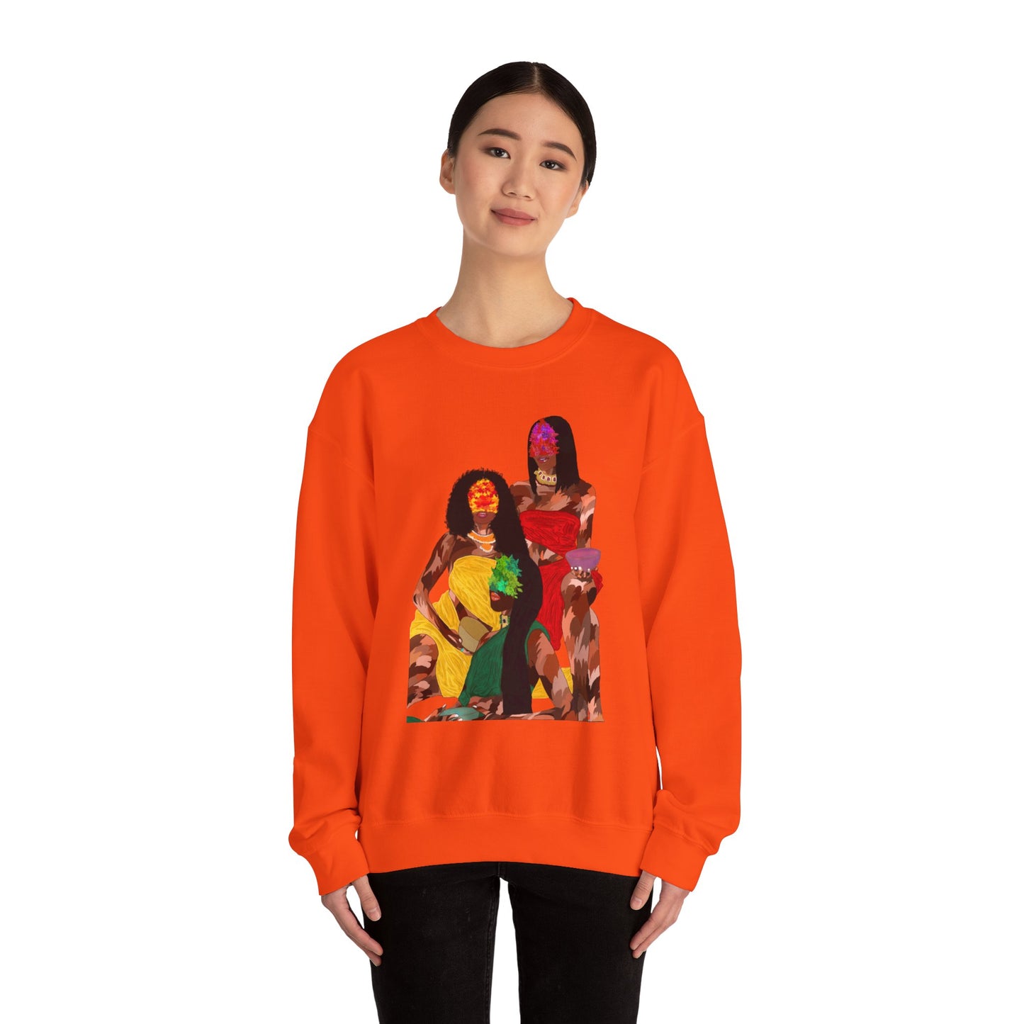 “Melanin Women”Unisex Heavy Blend™ Crewneck Sweatshirt