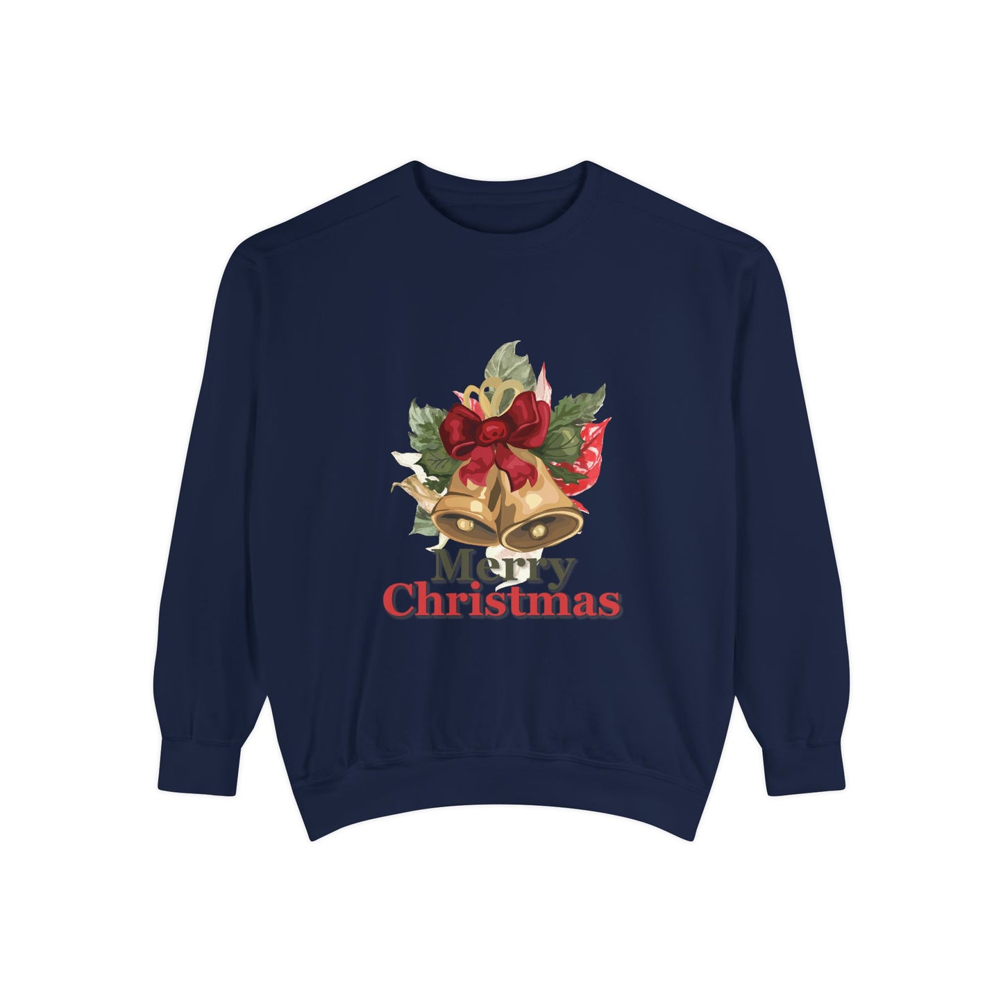 “Christmas Jingle Bells”Unisex Garment-Dyed Sweatshirt