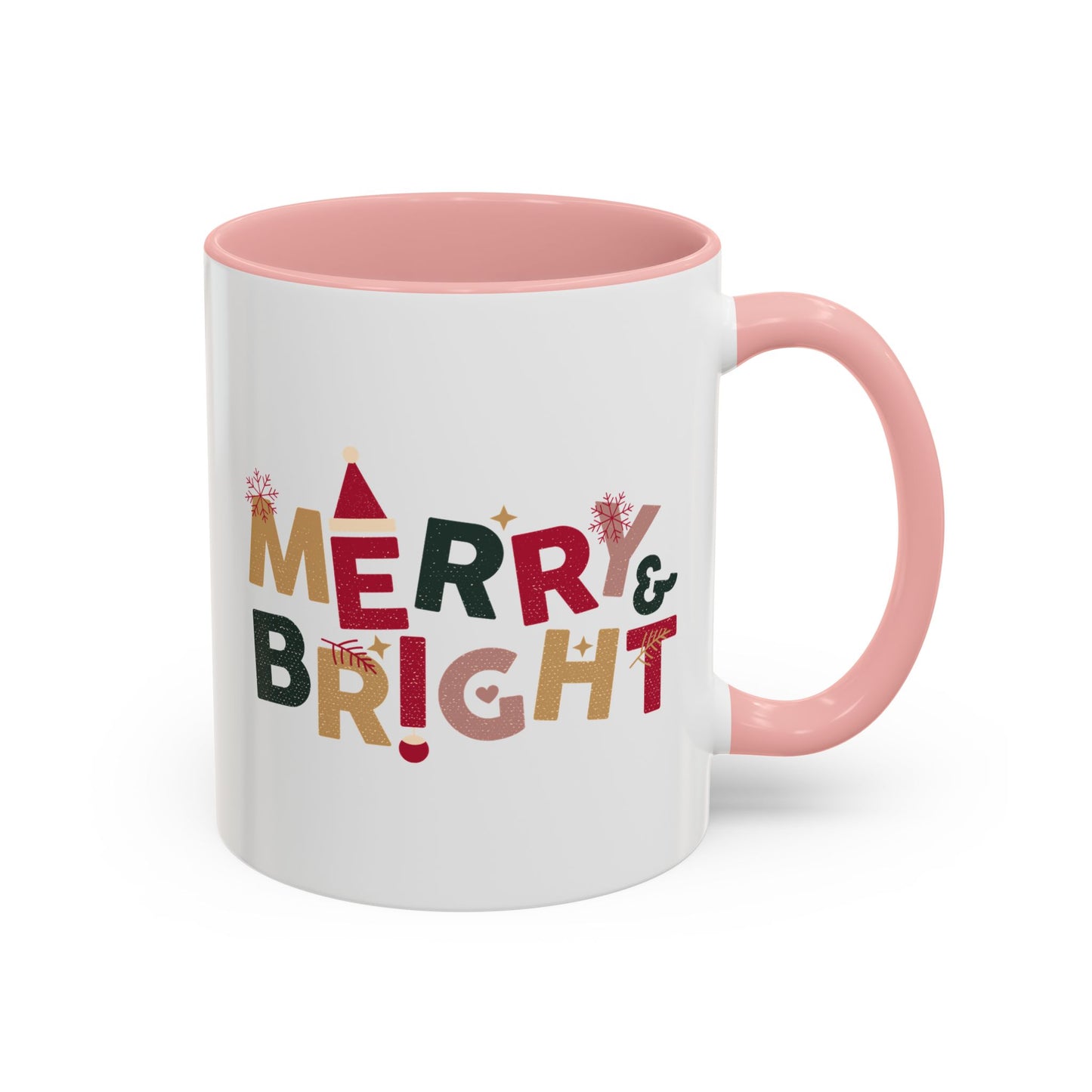 “Merry bright” Accent Coffee Mug (11, 15oz)