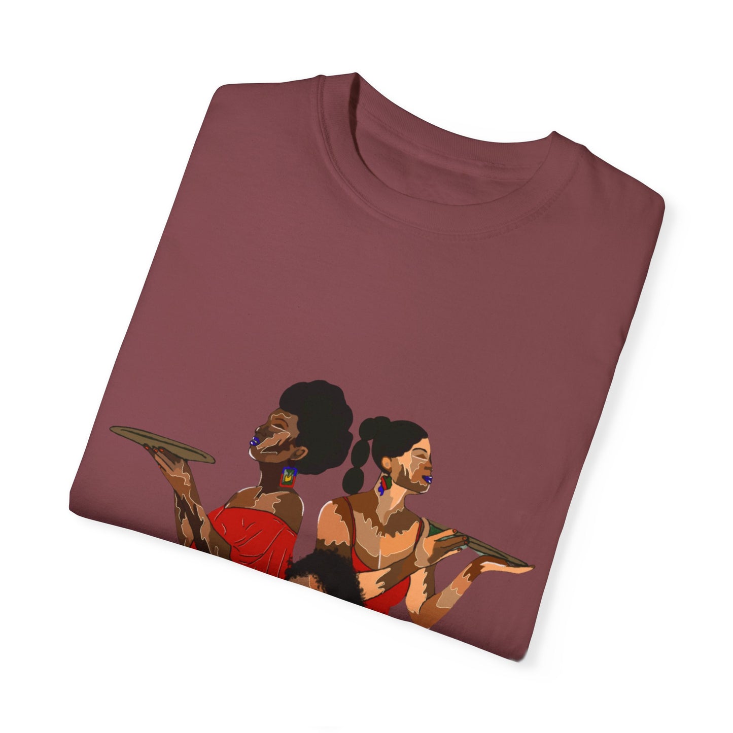 “Melanin, Haitian pride” Unisex Garment-Dyed T-shirt