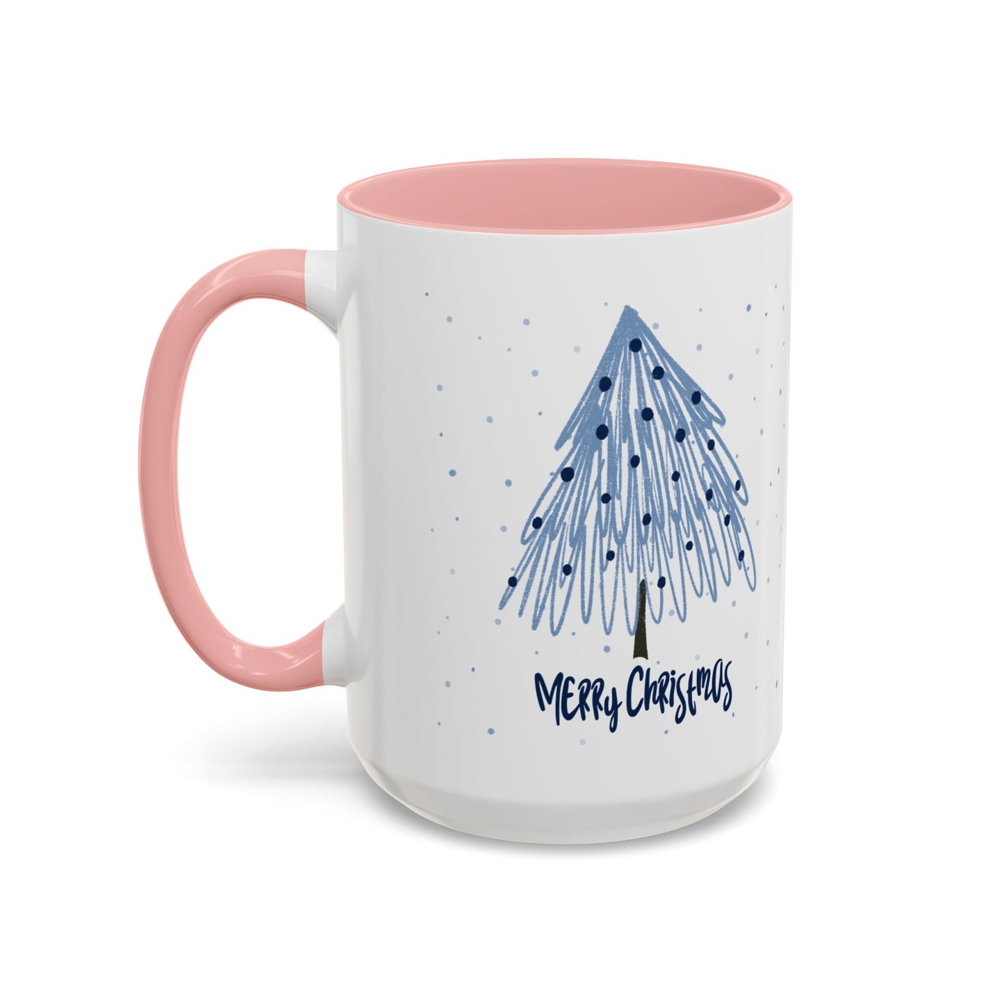 “Blue Christmas Tree” Accent Coffee Mug (11, 15oz)