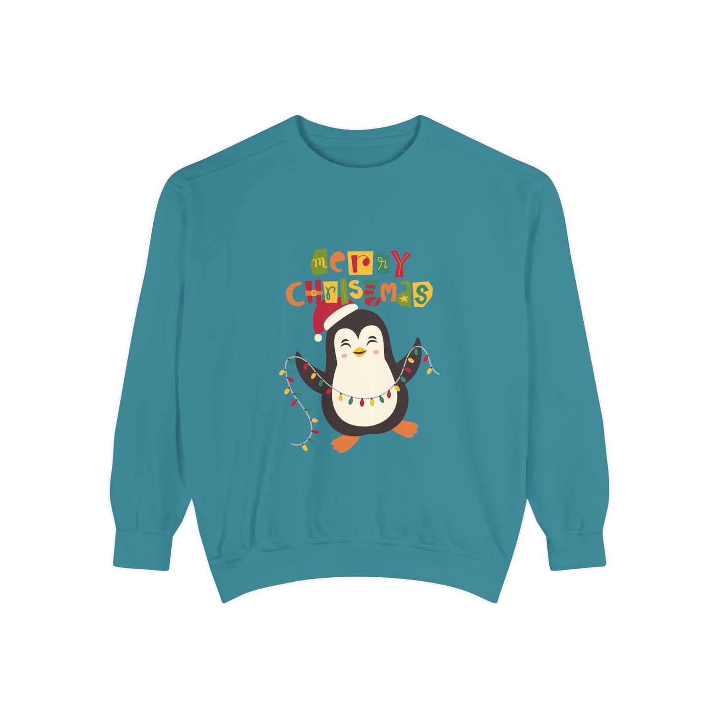 "Pingouin jingle belss"Unisex Garment-Dyed Sweatshirt