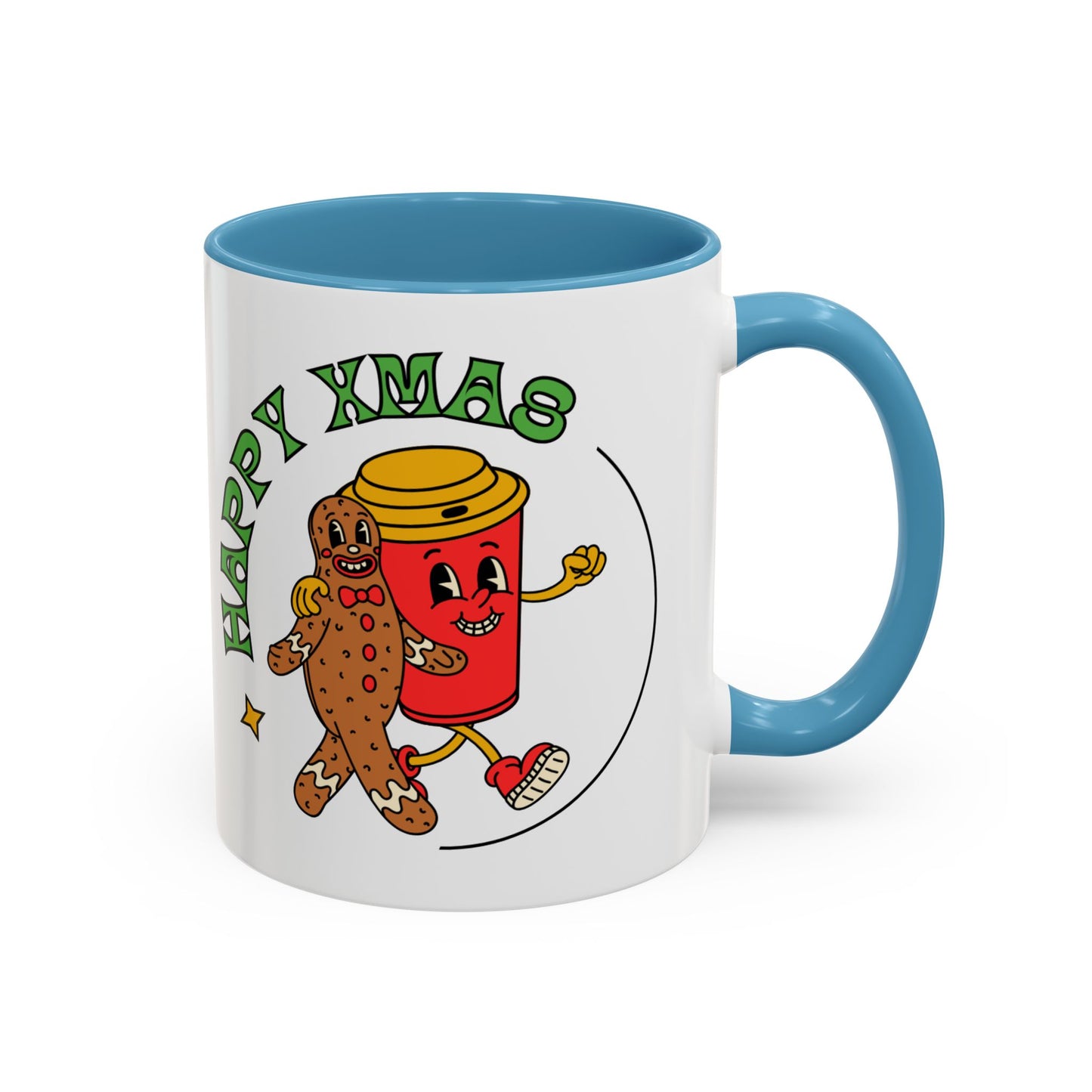 “Happy Xmas”Accent Coffee Mug (11, 15oz)